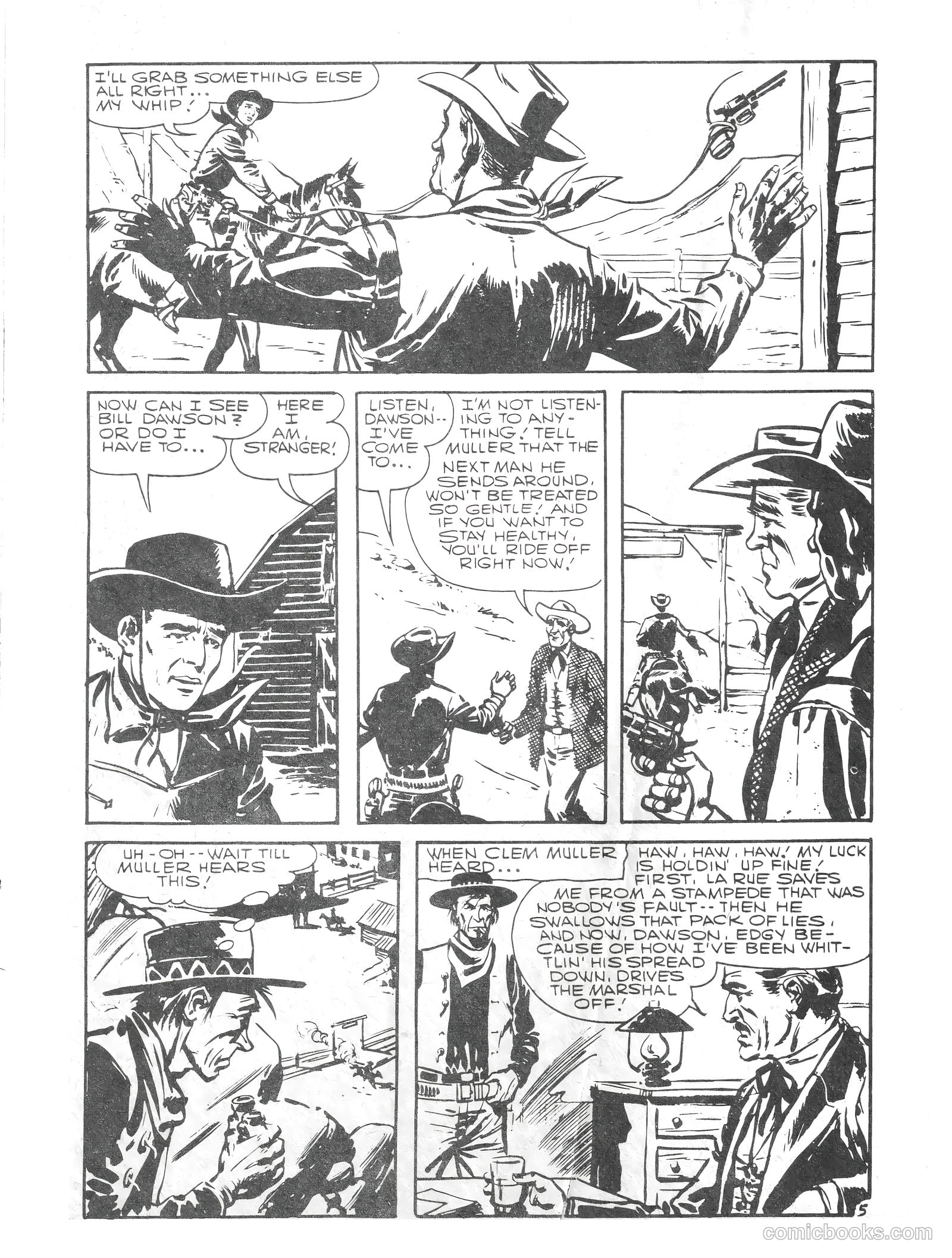 Lash Larue Western #110 (1956) — page 7 of 28