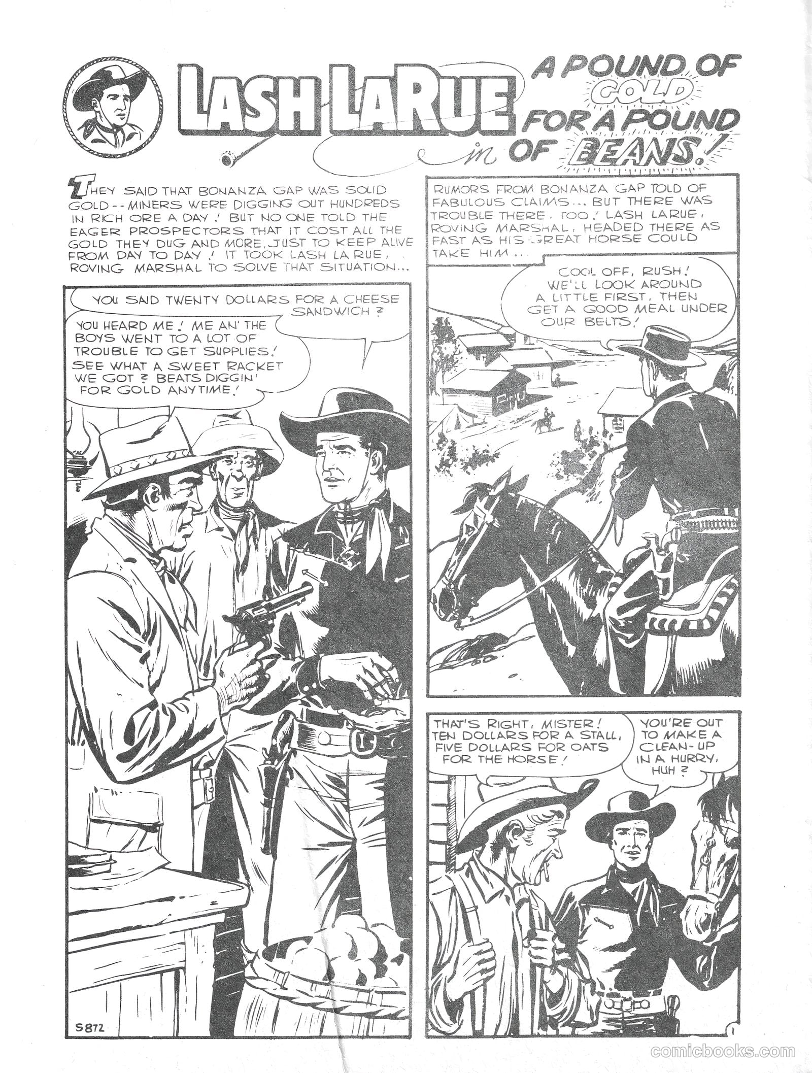 Lash Larue Western #110 (1956) — page 10 of 28