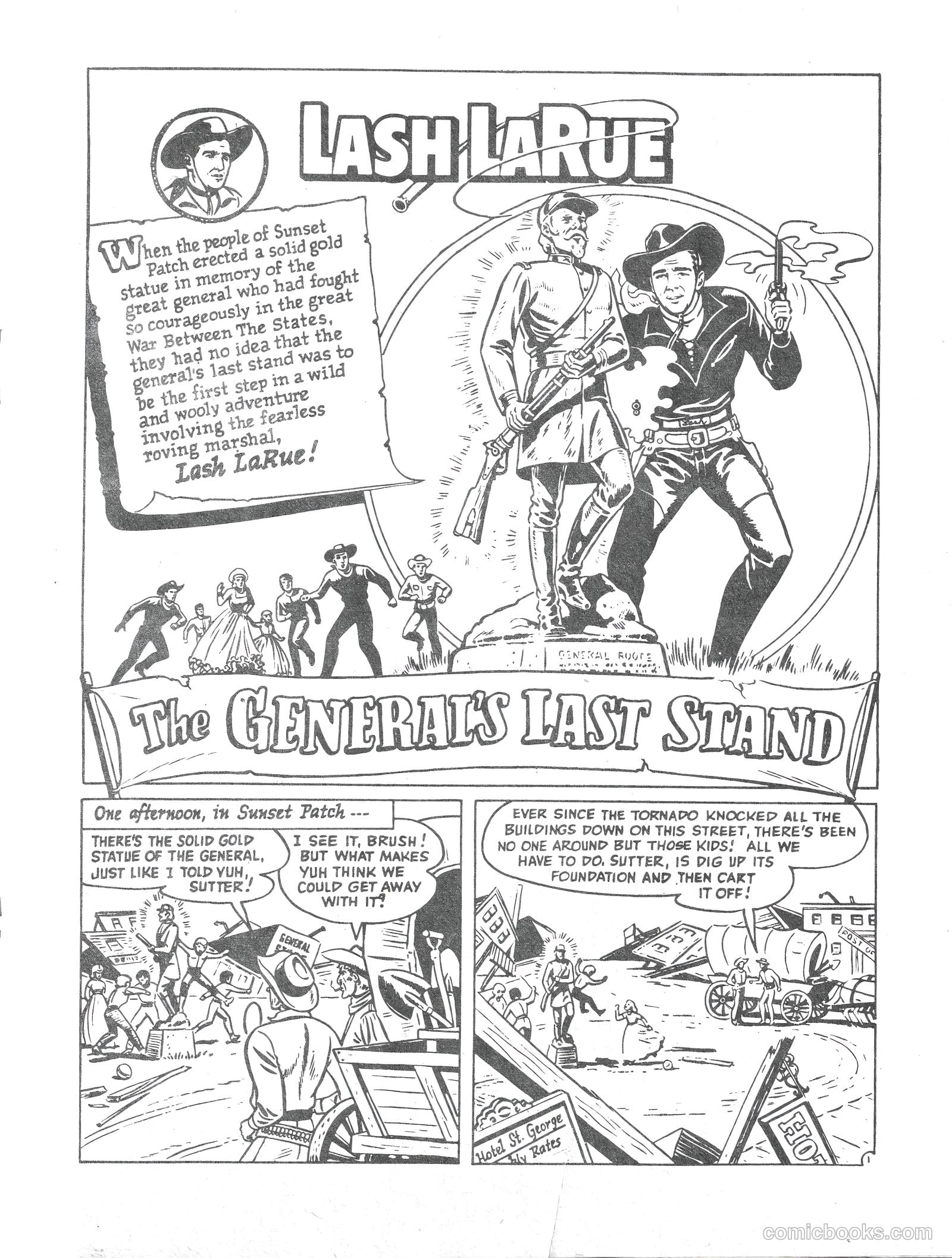 Lash Larue Western #110 (1956) — page 15 of 28