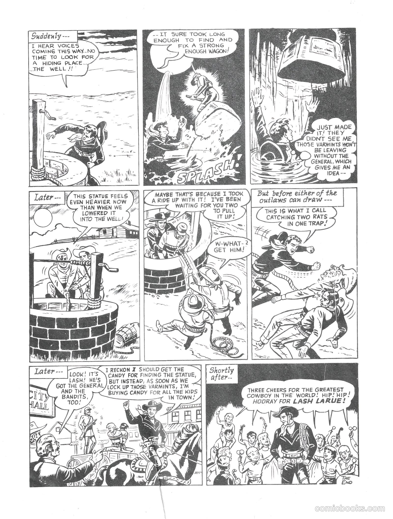 Lash Larue Western #110 (1956) — page 20 of 28
