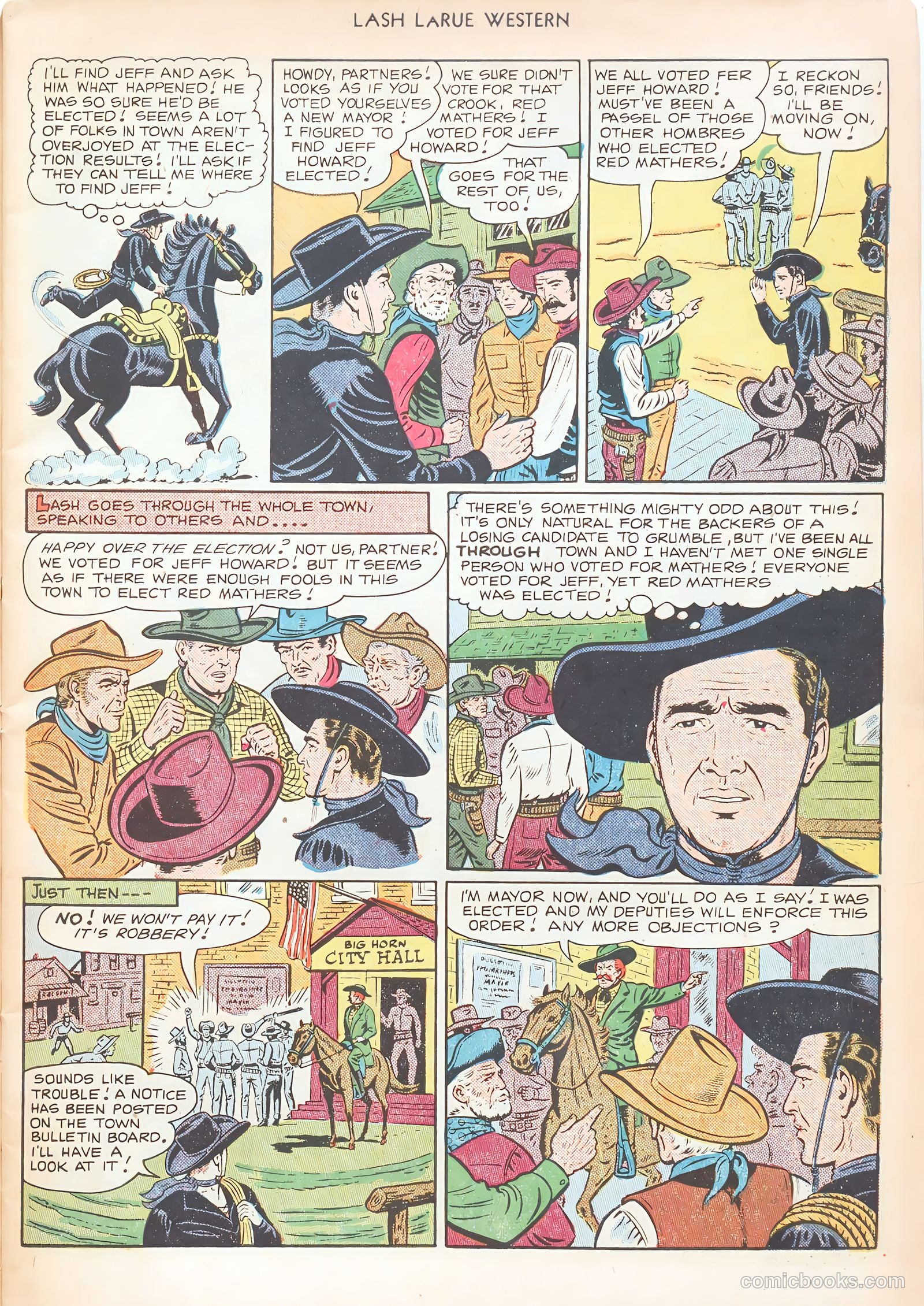 Lash LaRue Western #12 (1951) — page 7 of 52