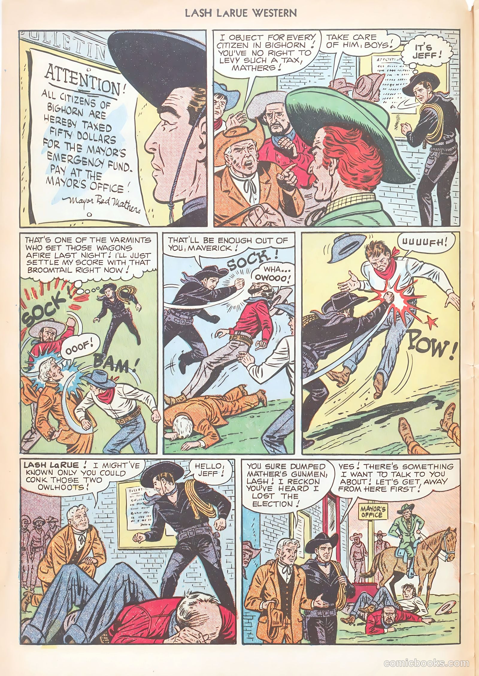 Lash LaRue Western #12 (1951) — page 8 of 52