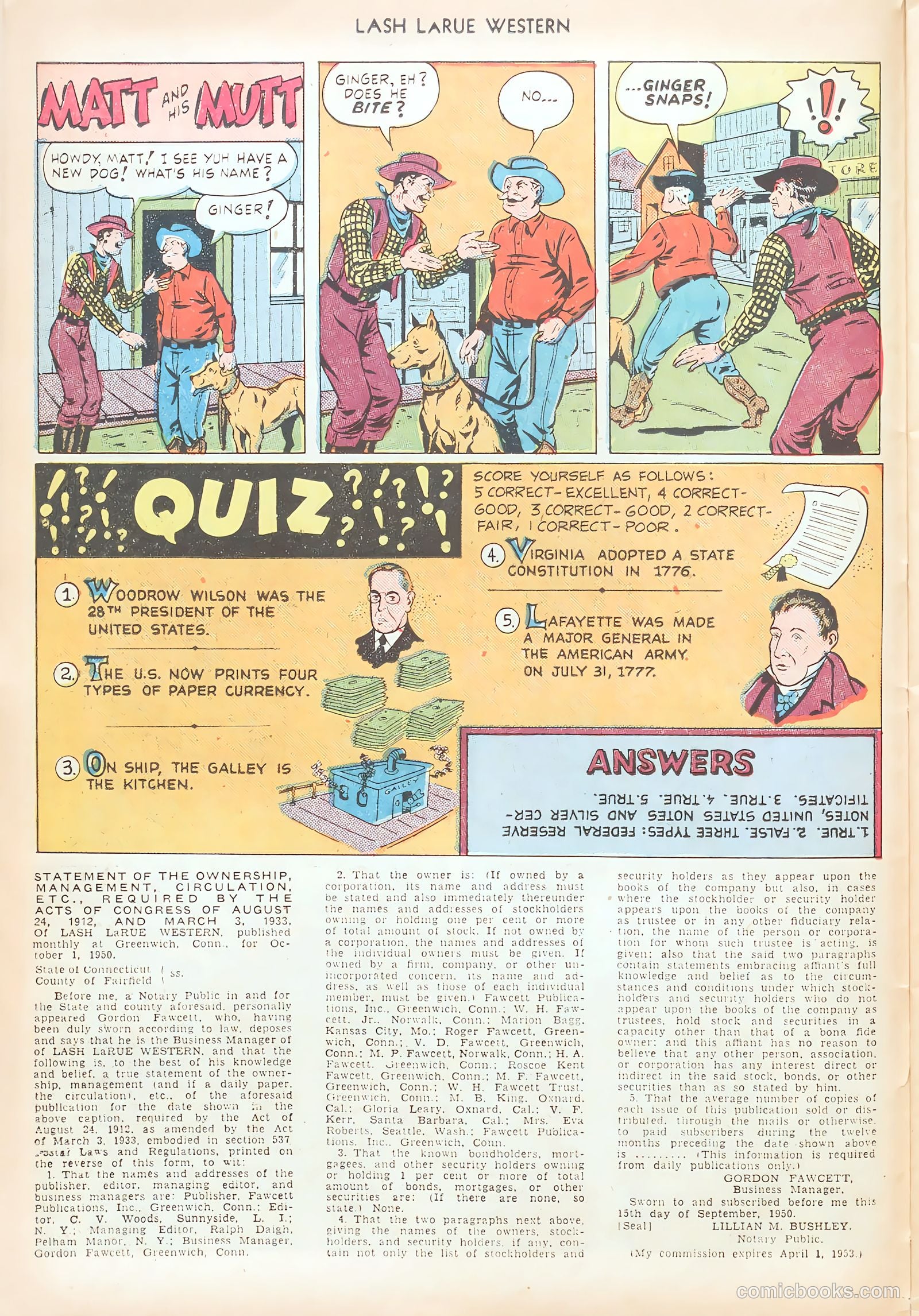 Lash LaRue Western #12 (1951) — page 14 of 52
