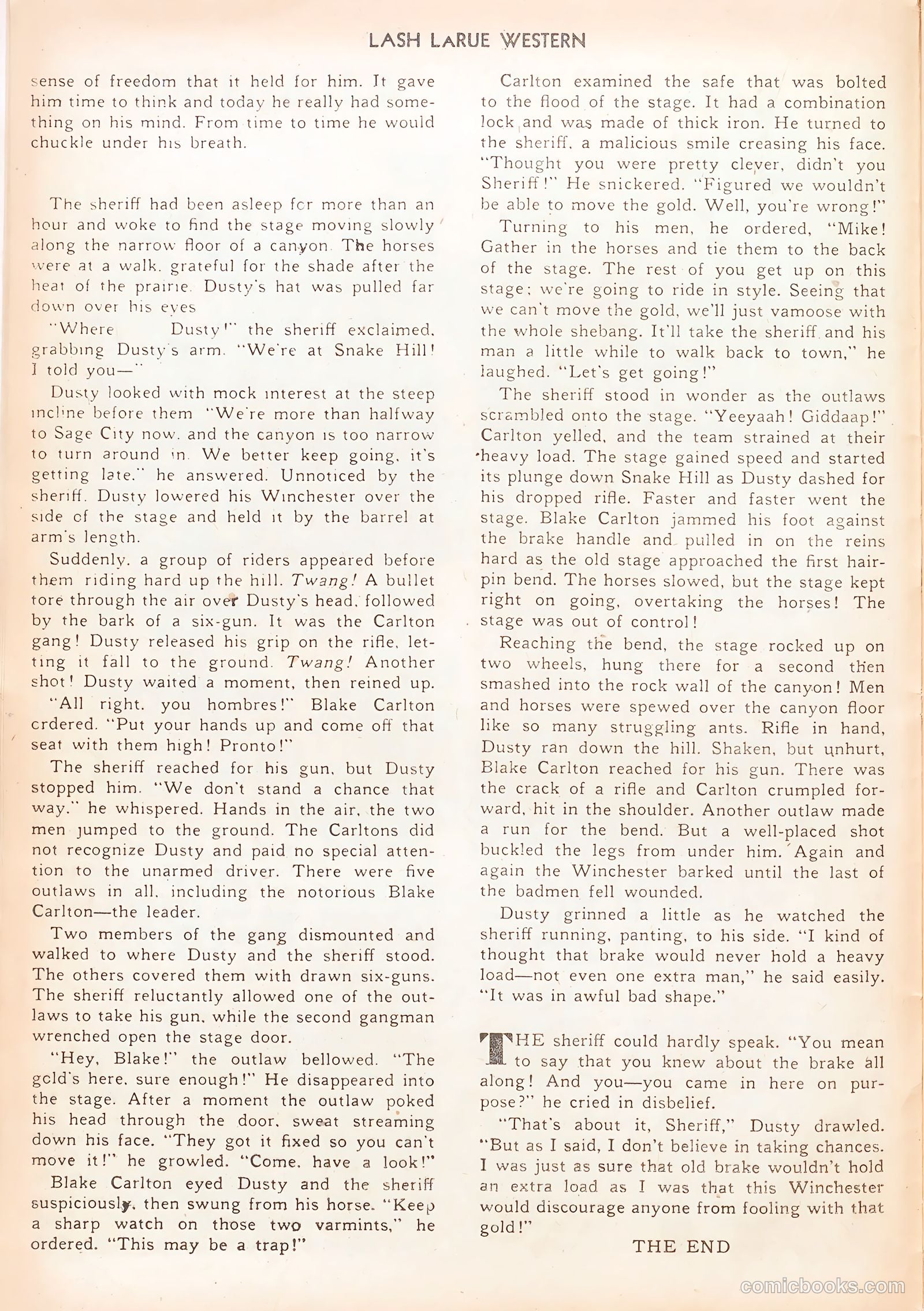 Lash LaRue Western #12 (1951) — page 16 of 52