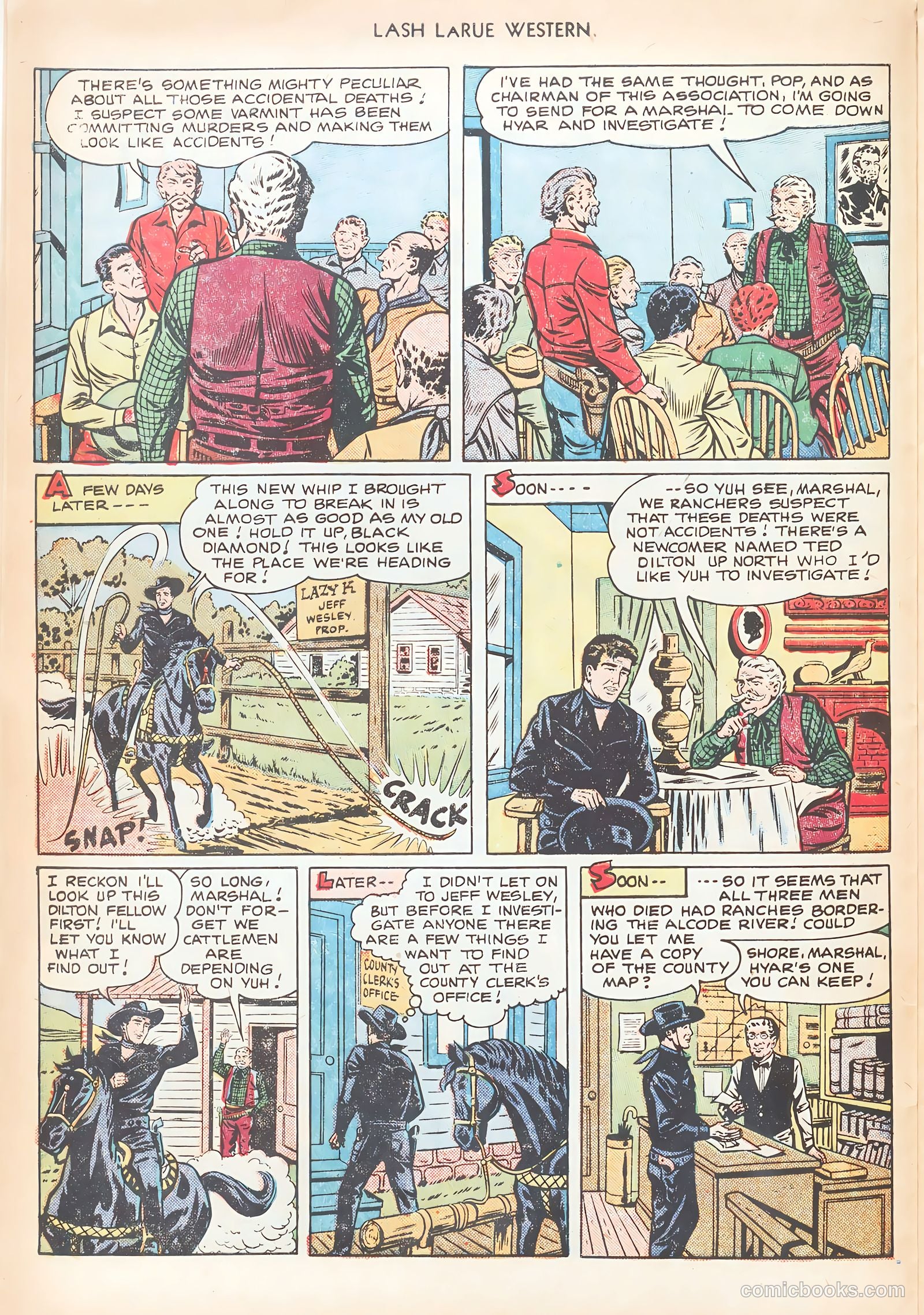 Lash LaRue Western #12 (1951) — page 20 of 52