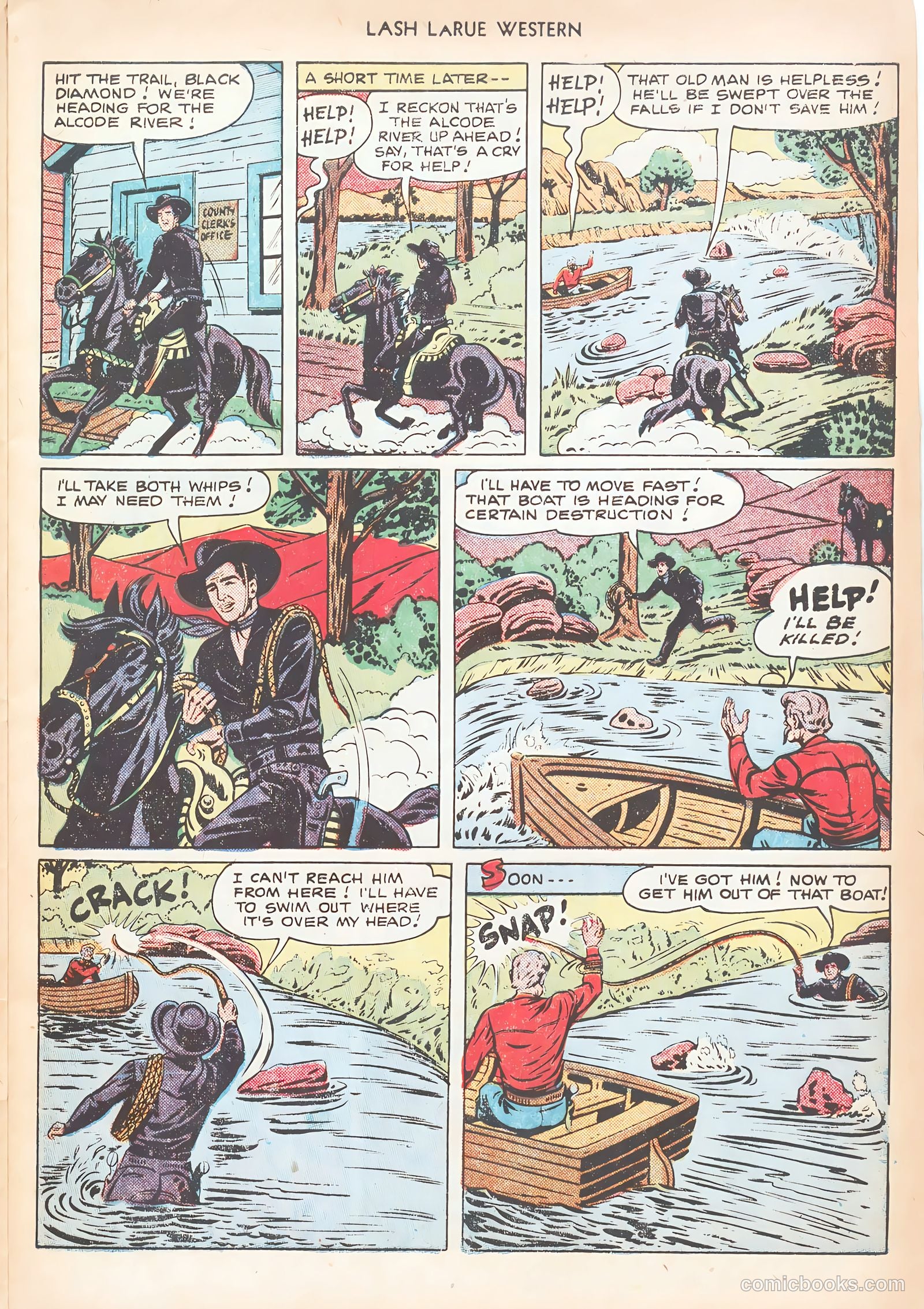 Lash LaRue Western #12 (1951) — page 21 of 52