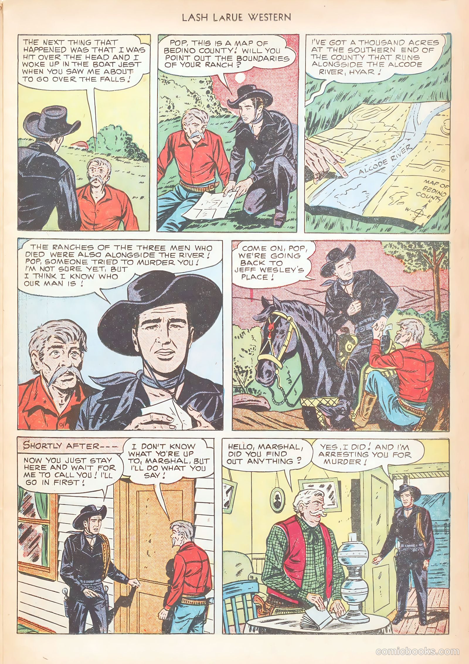 Lash LaRue Western #12 (1951) — page 23 of 52