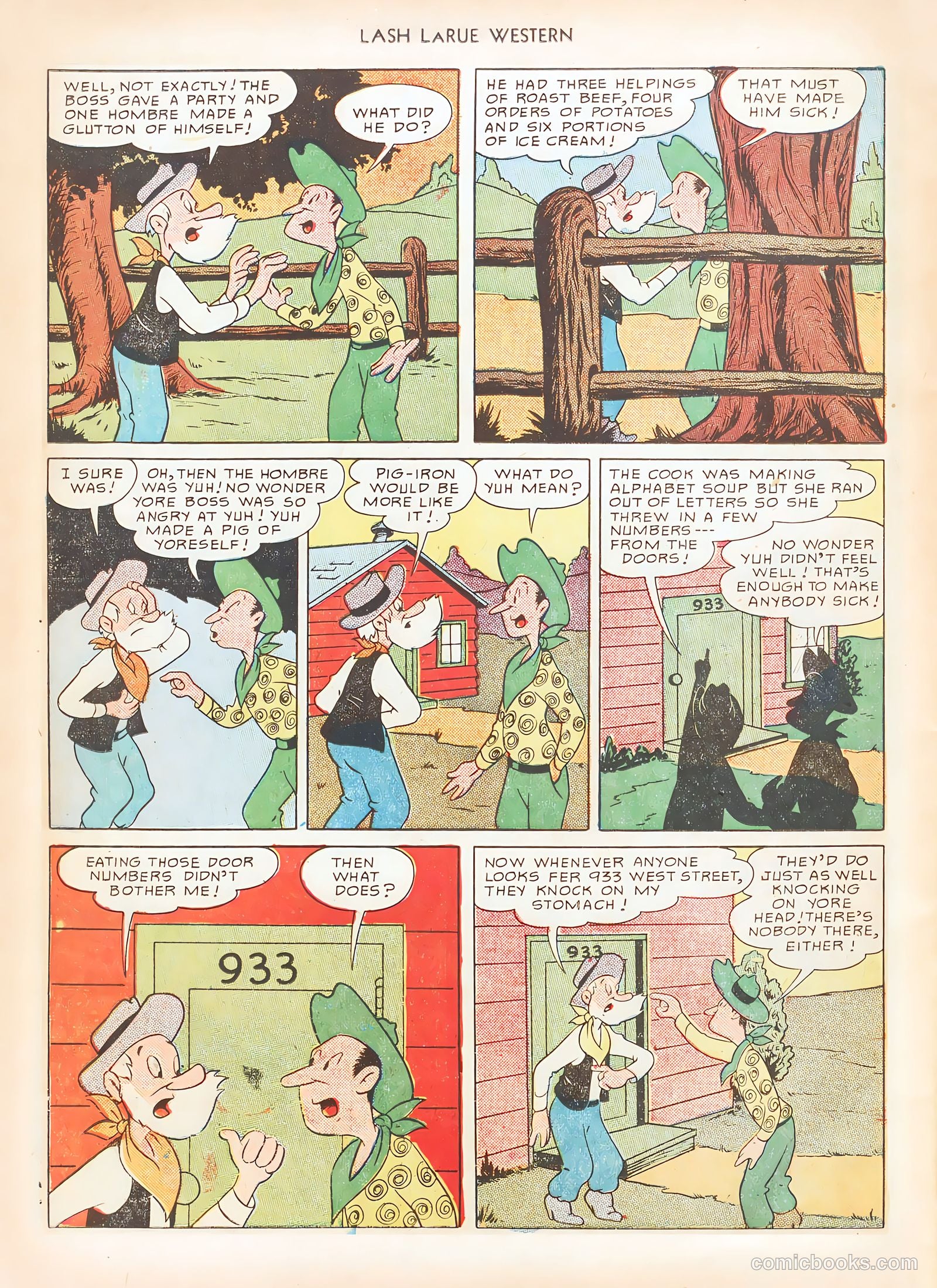 Lash LaRue Western #12 (1951) — page 38 of 52