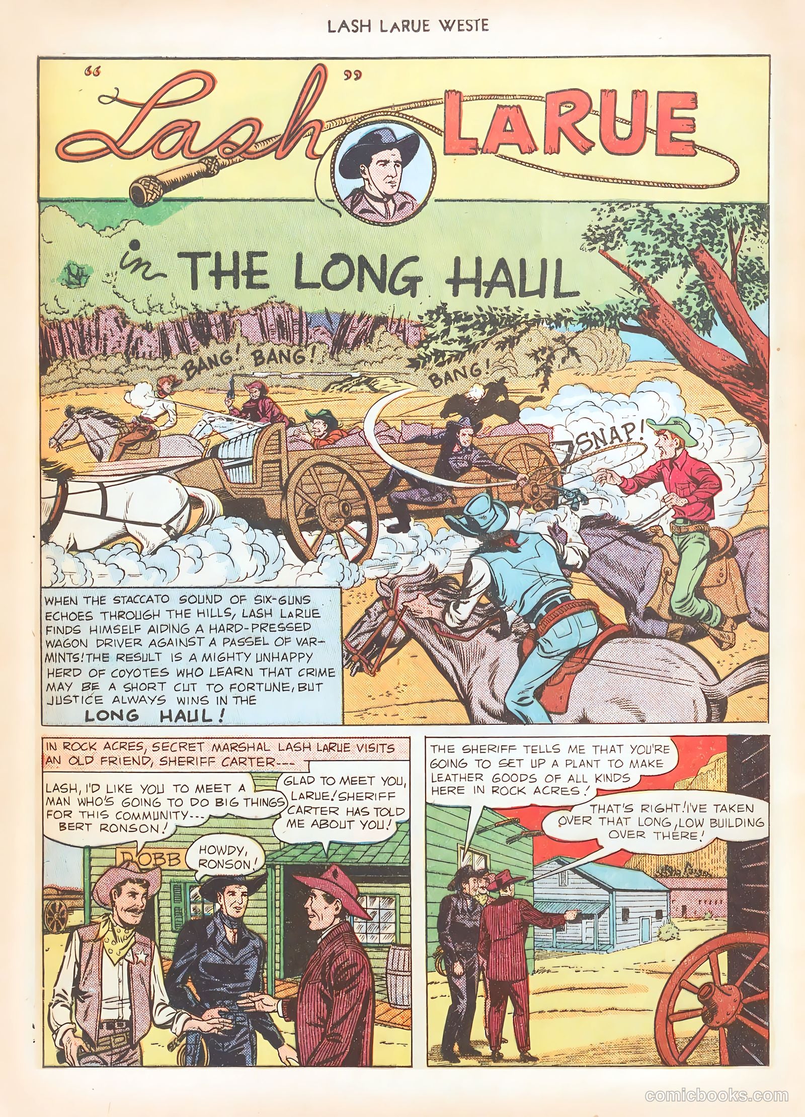 Lash LaRue Western #12 (1951) — page 40 of 52