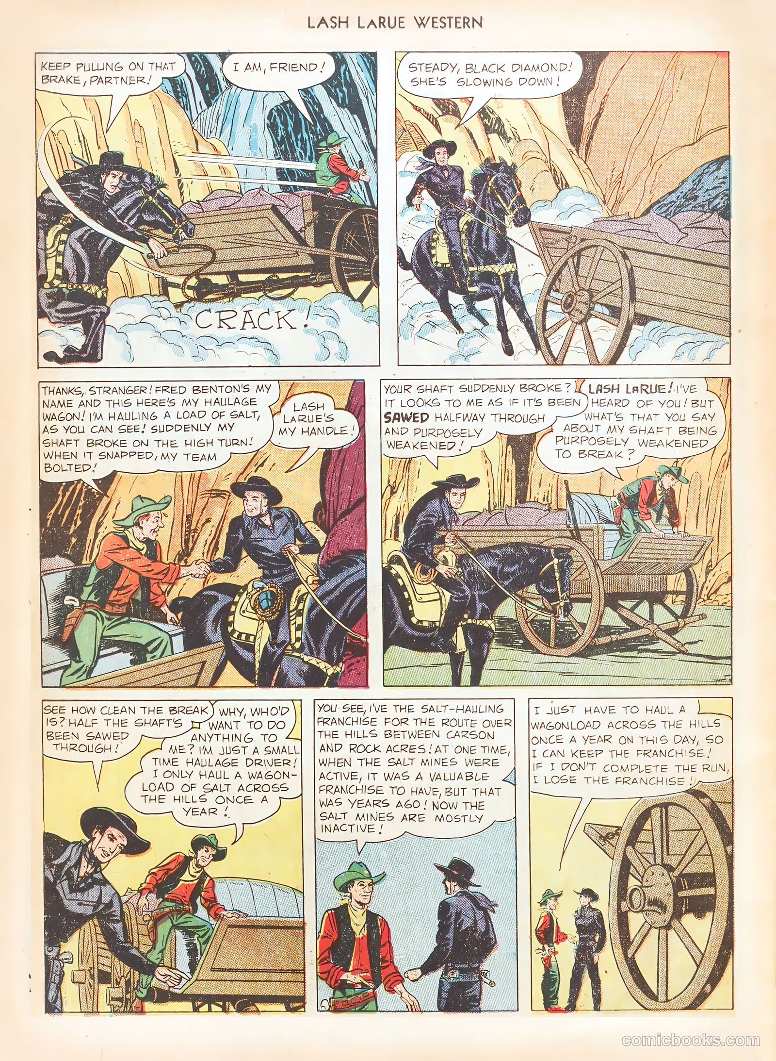 Lash LaRue Western #12 (1951) — page 42 of 52
