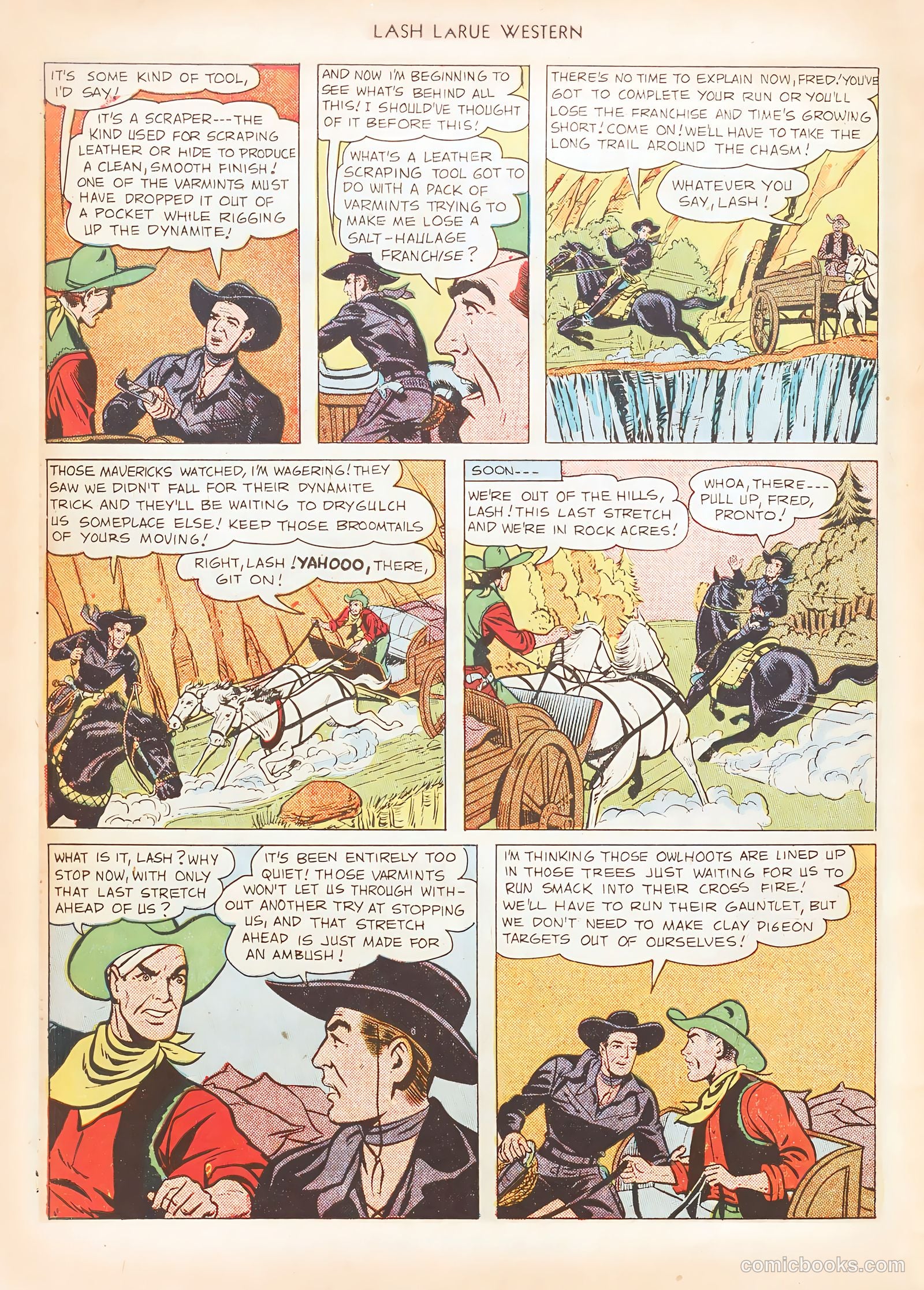 Lash LaRue Western #12 (1951) — page 46 of 52