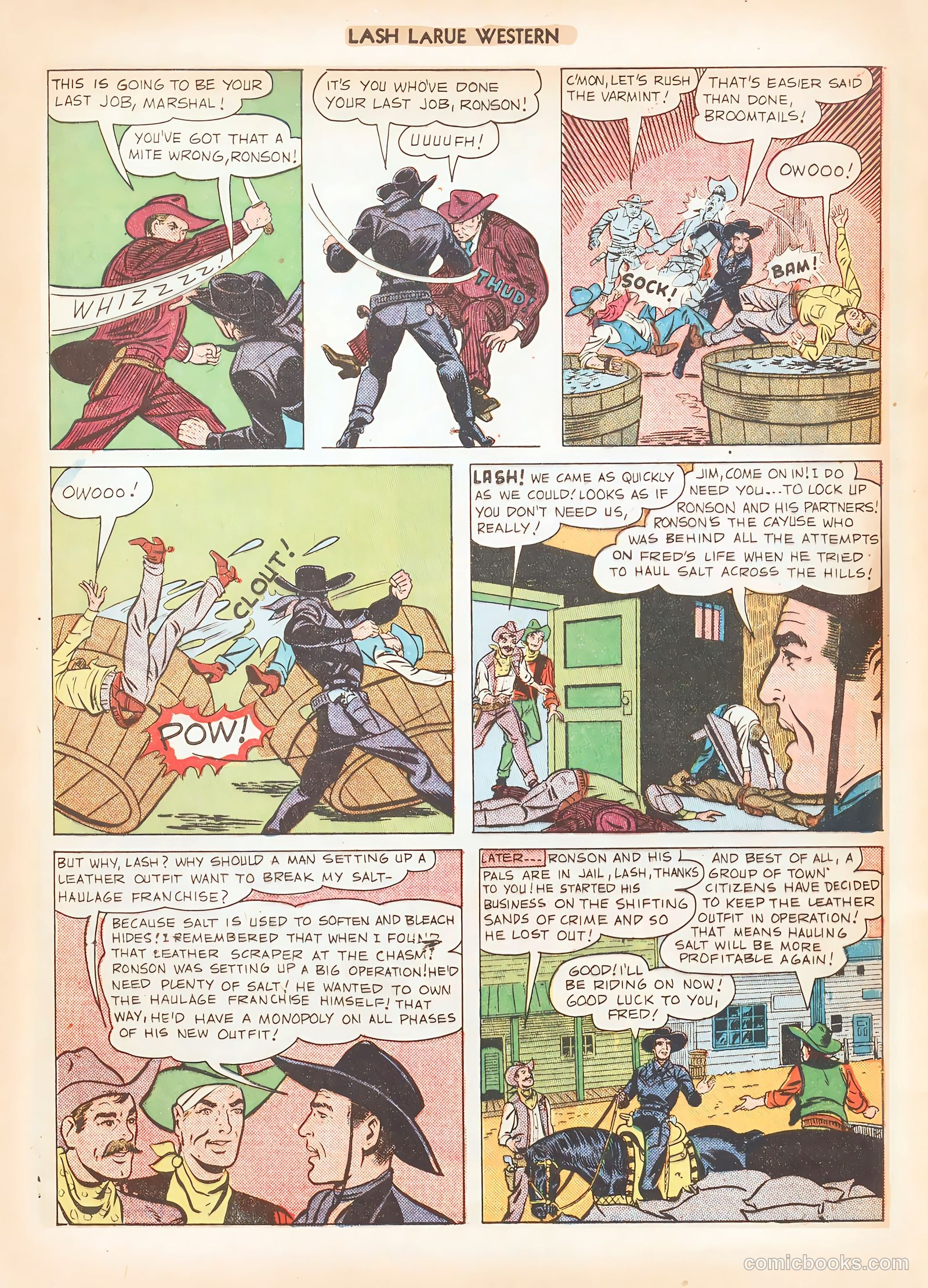 Lash LaRue Western #12 (1951) — page 49 of 52