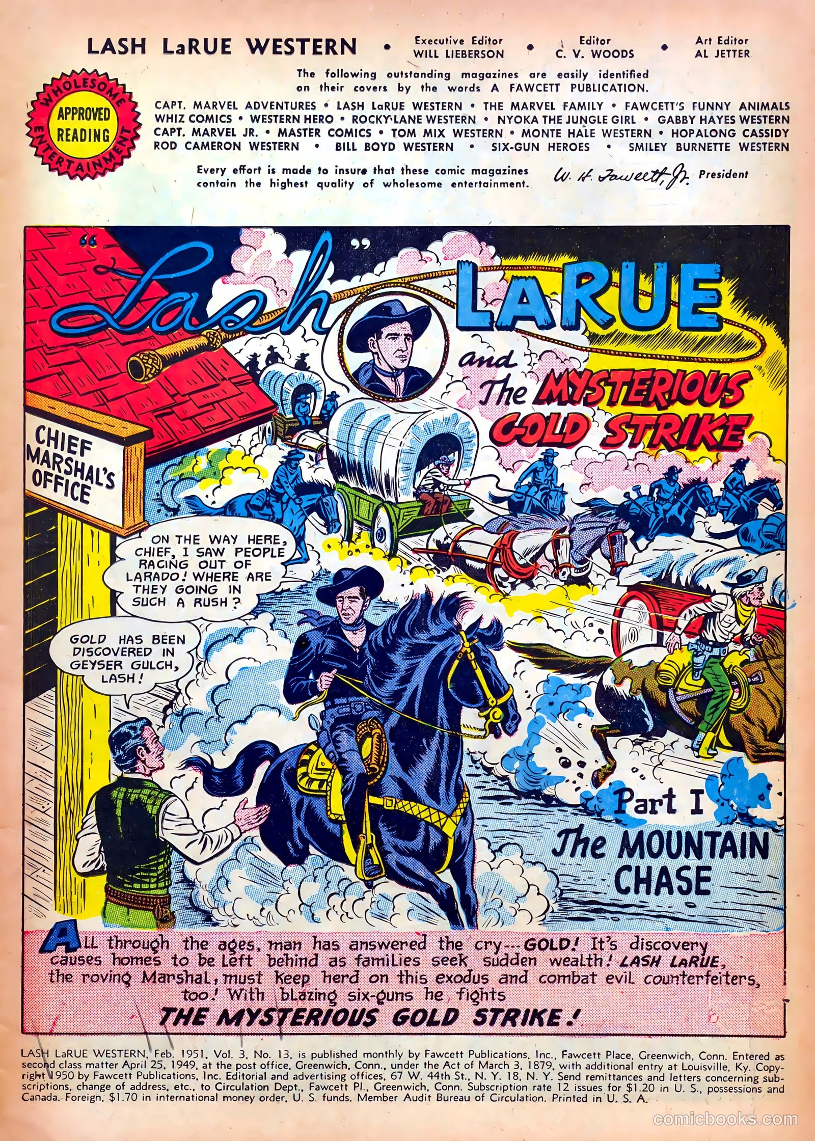 Lash LaRue Western #13 (1951) — page 3 of 36