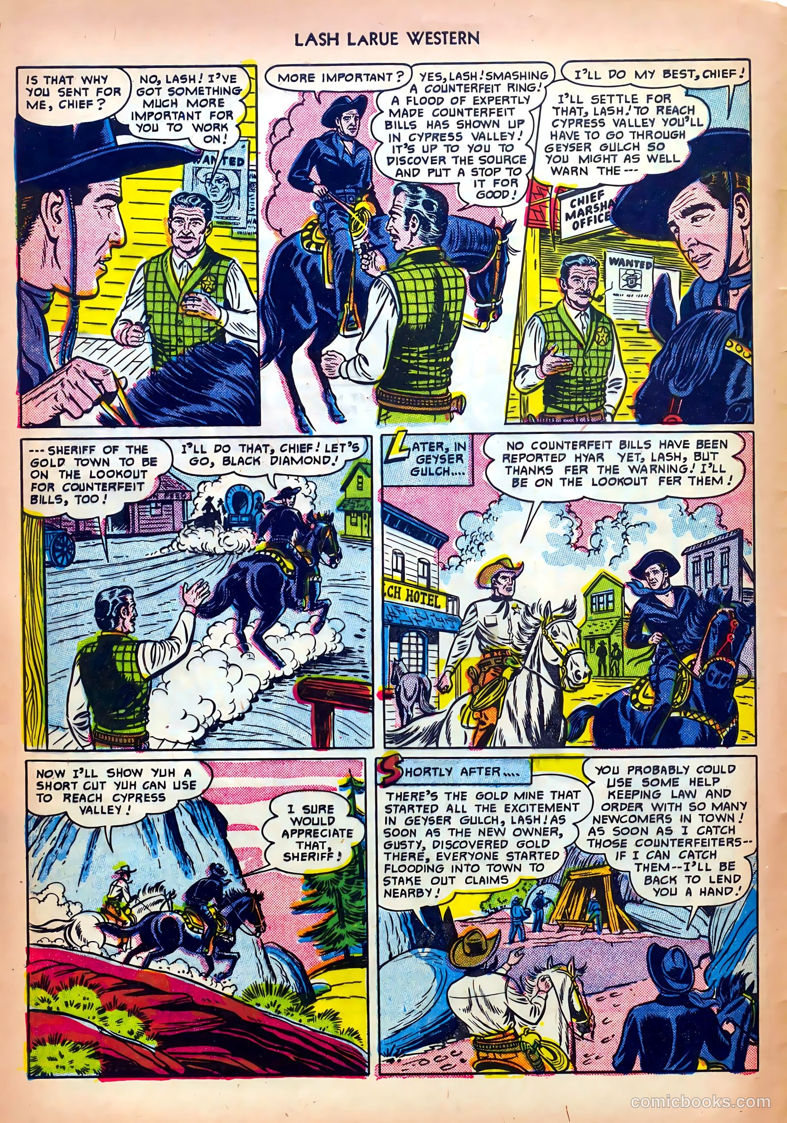 Lash LaRue Western #13 (1951) — page 4 of 36