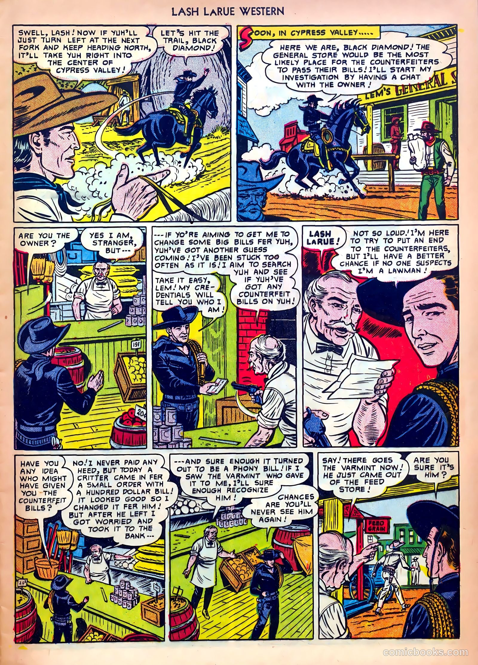 Lash LaRue Western #13 (1951) — page 5 of 36