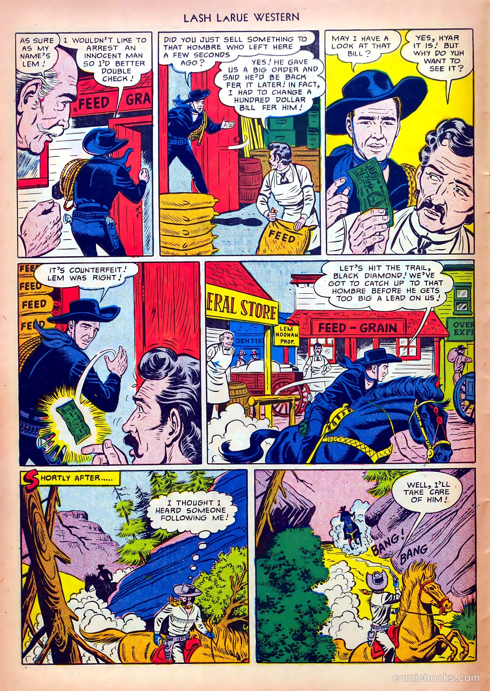 Lash LaRue Western #13 (1951) — page 6 of 36