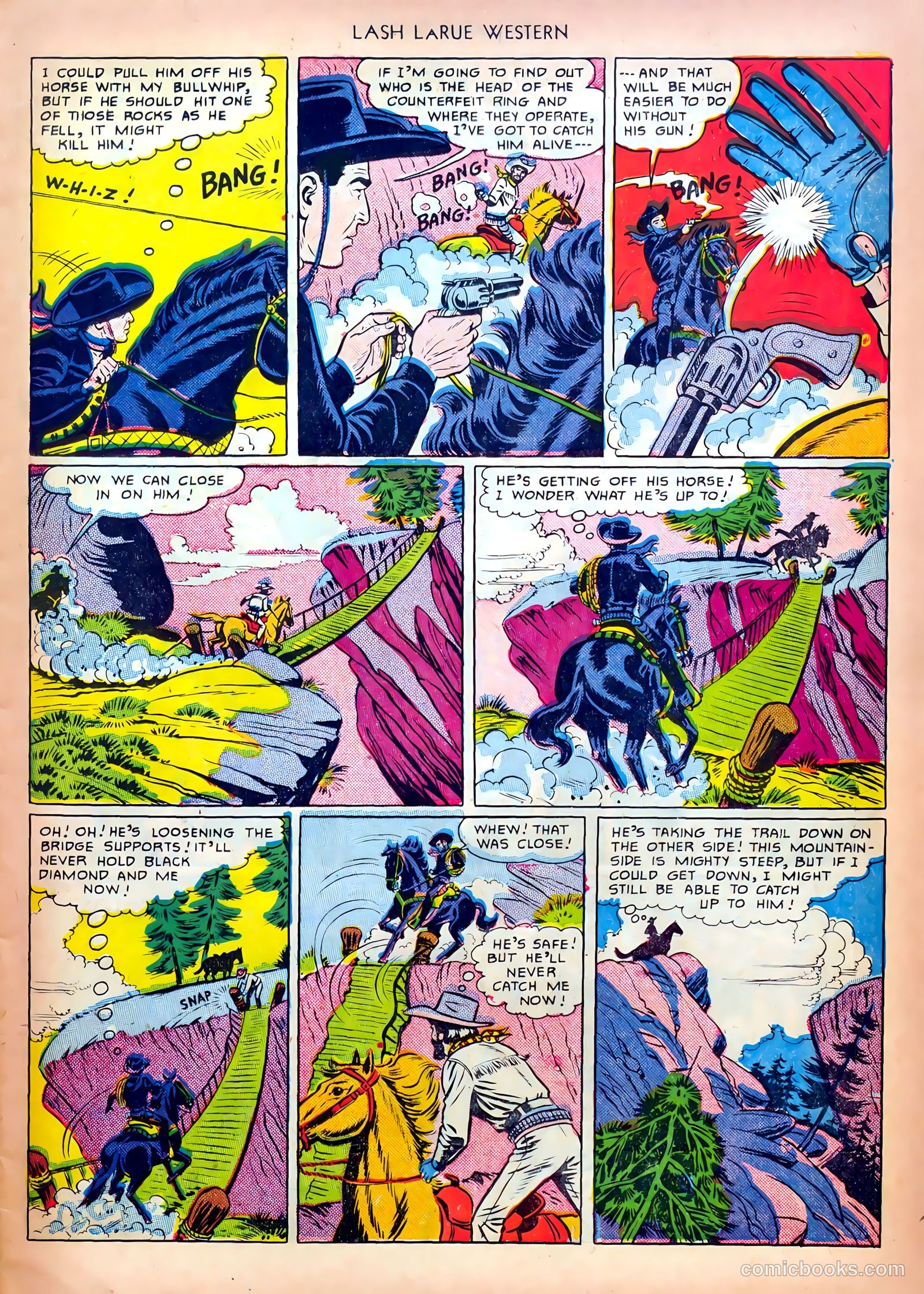 Lash LaRue Western #13 (1951) — page 7 of 36