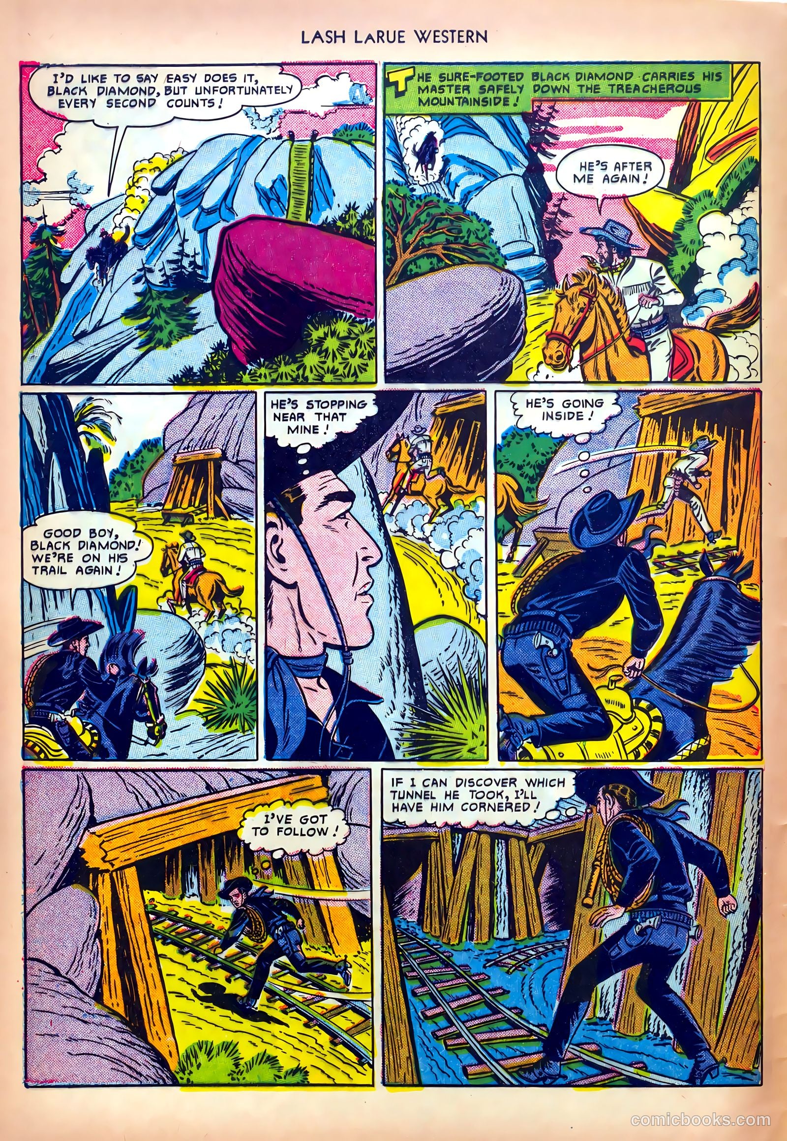 Lash LaRue Western #13 (1951) — page 8 of 36