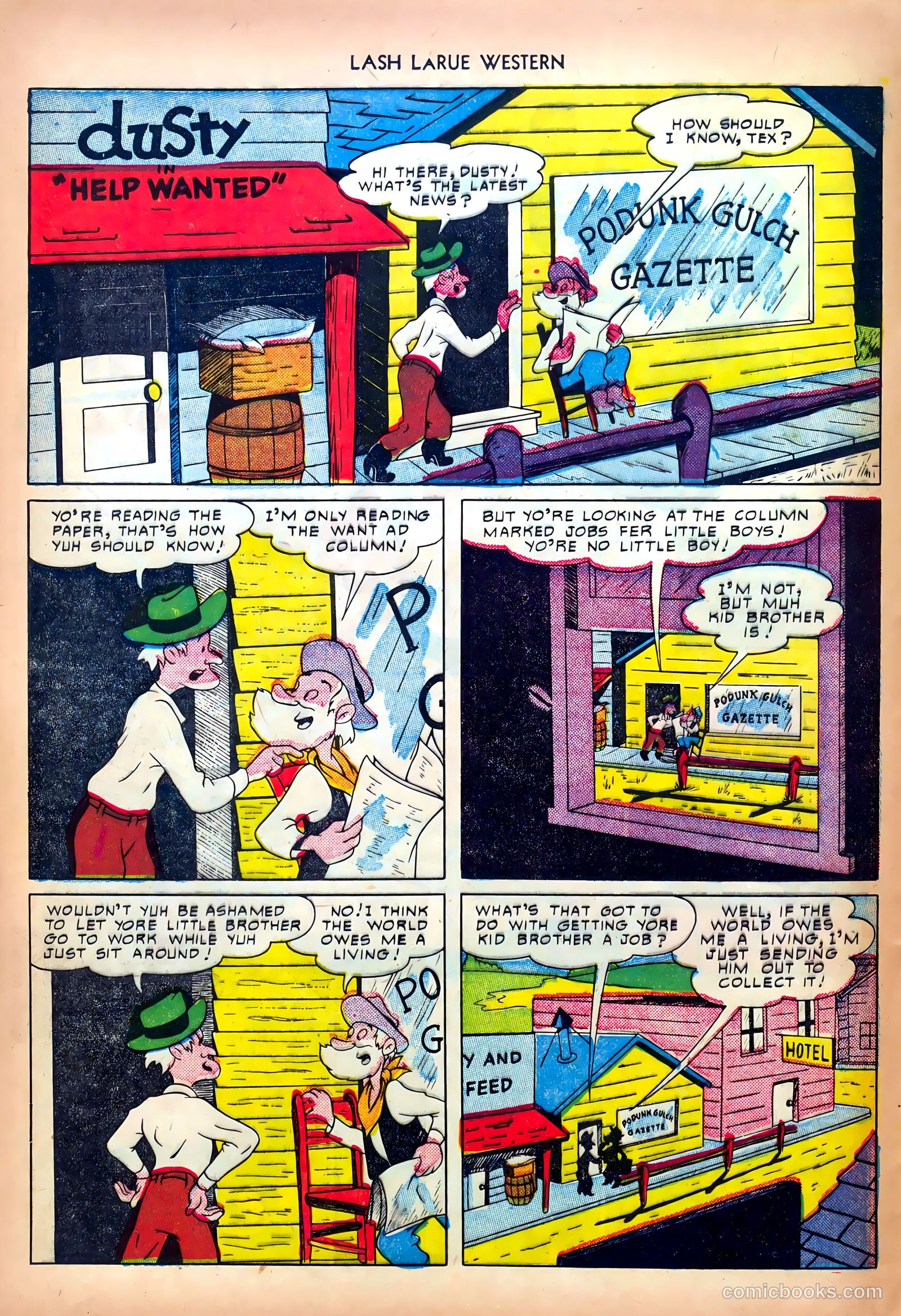 Lash LaRue Western #13 (1951) — page 12 of 36