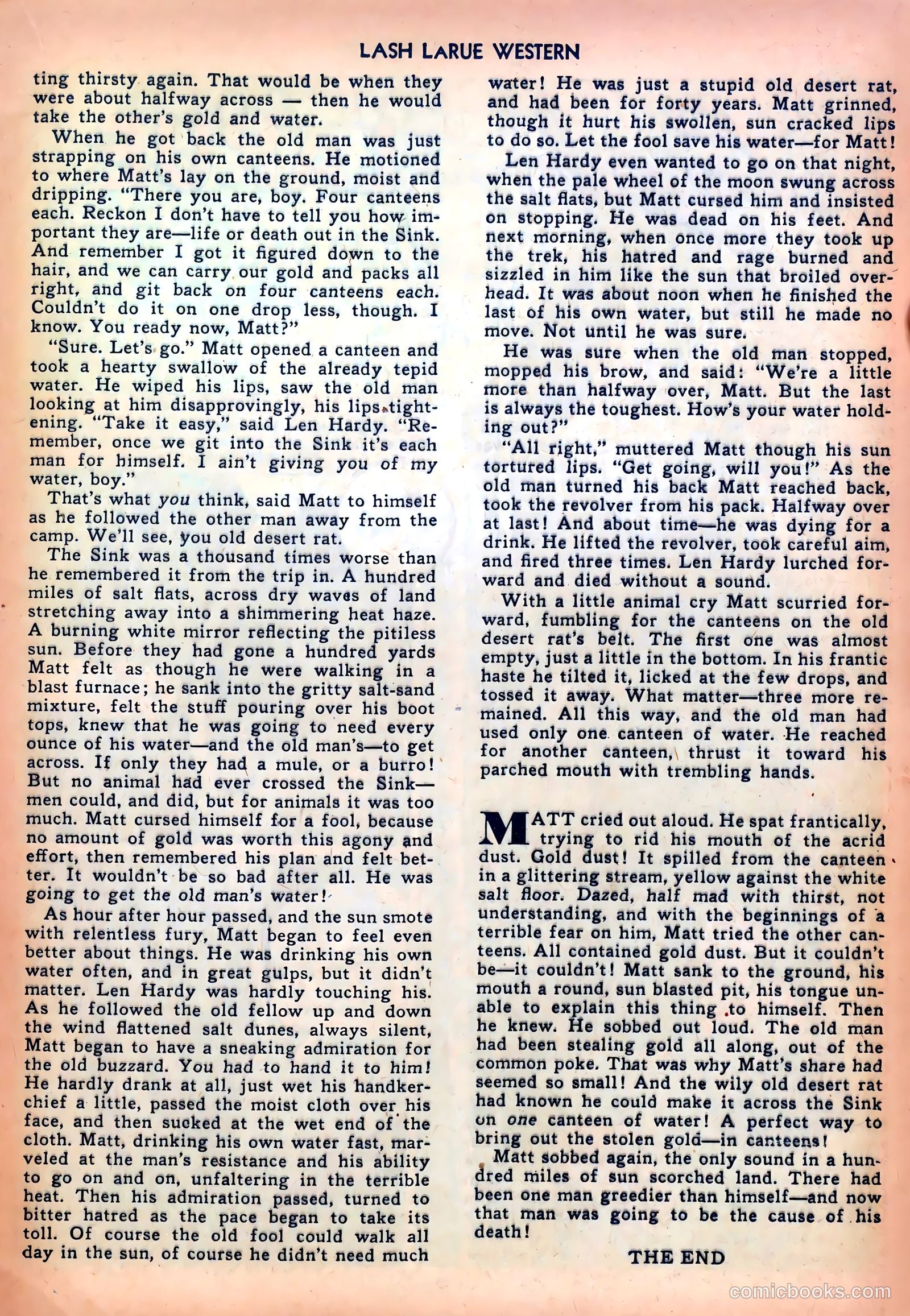 Lash LaRue Western #13 (1951) — page 17 of 36