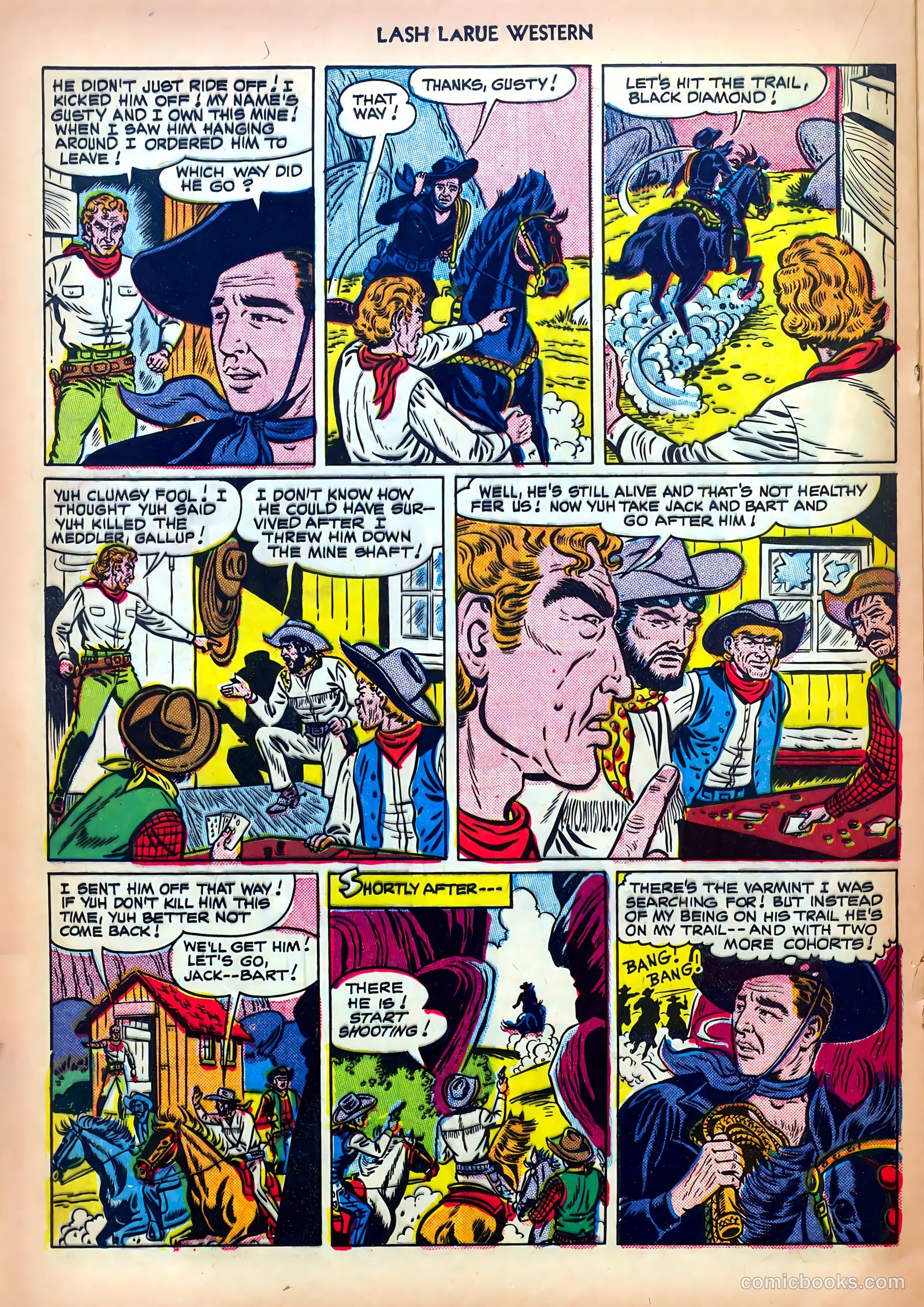 Lash LaRue Western #13 (1951) — page 20 of 36