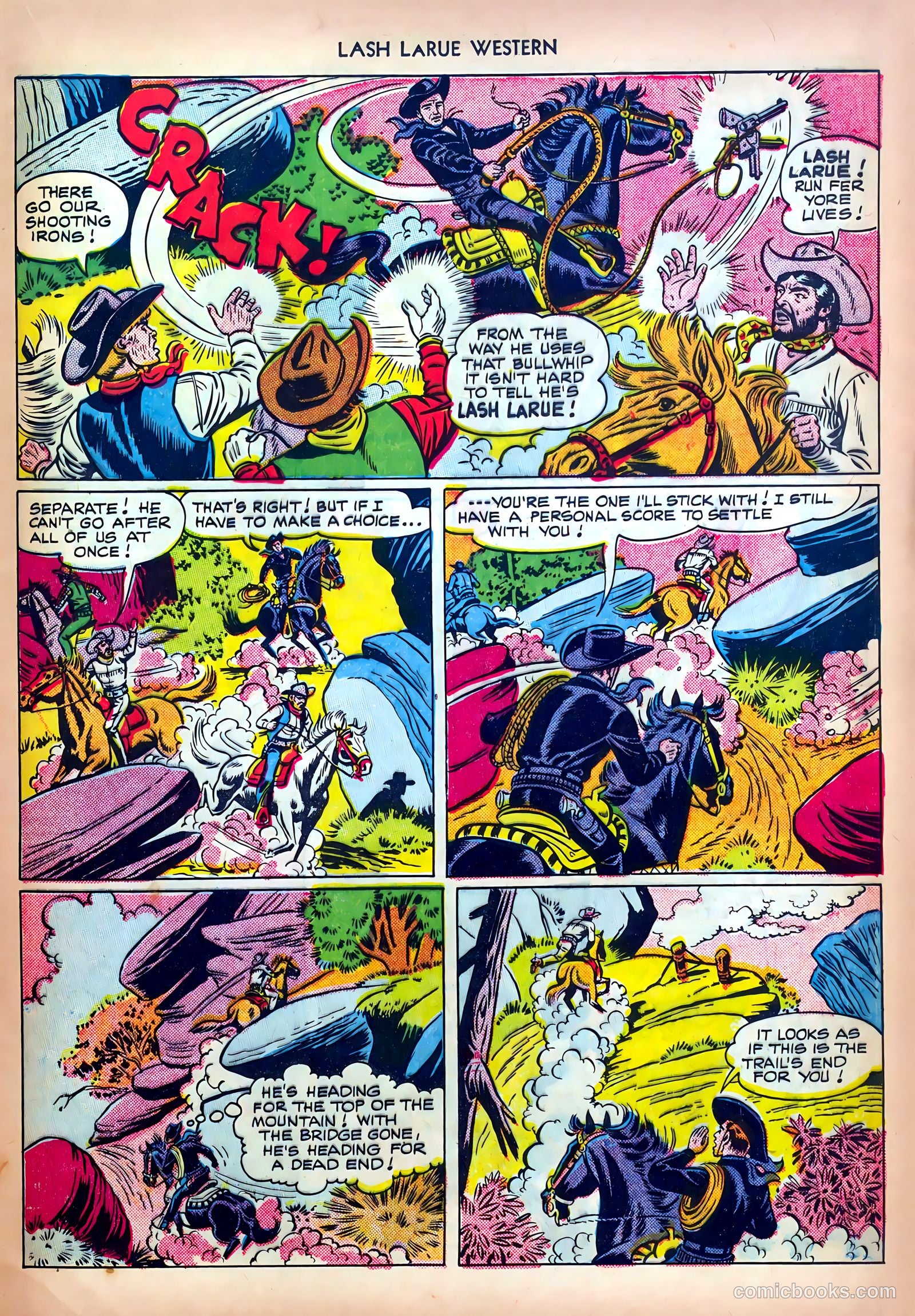 Lash LaRue Western #13 (1951) — page 21 of 36