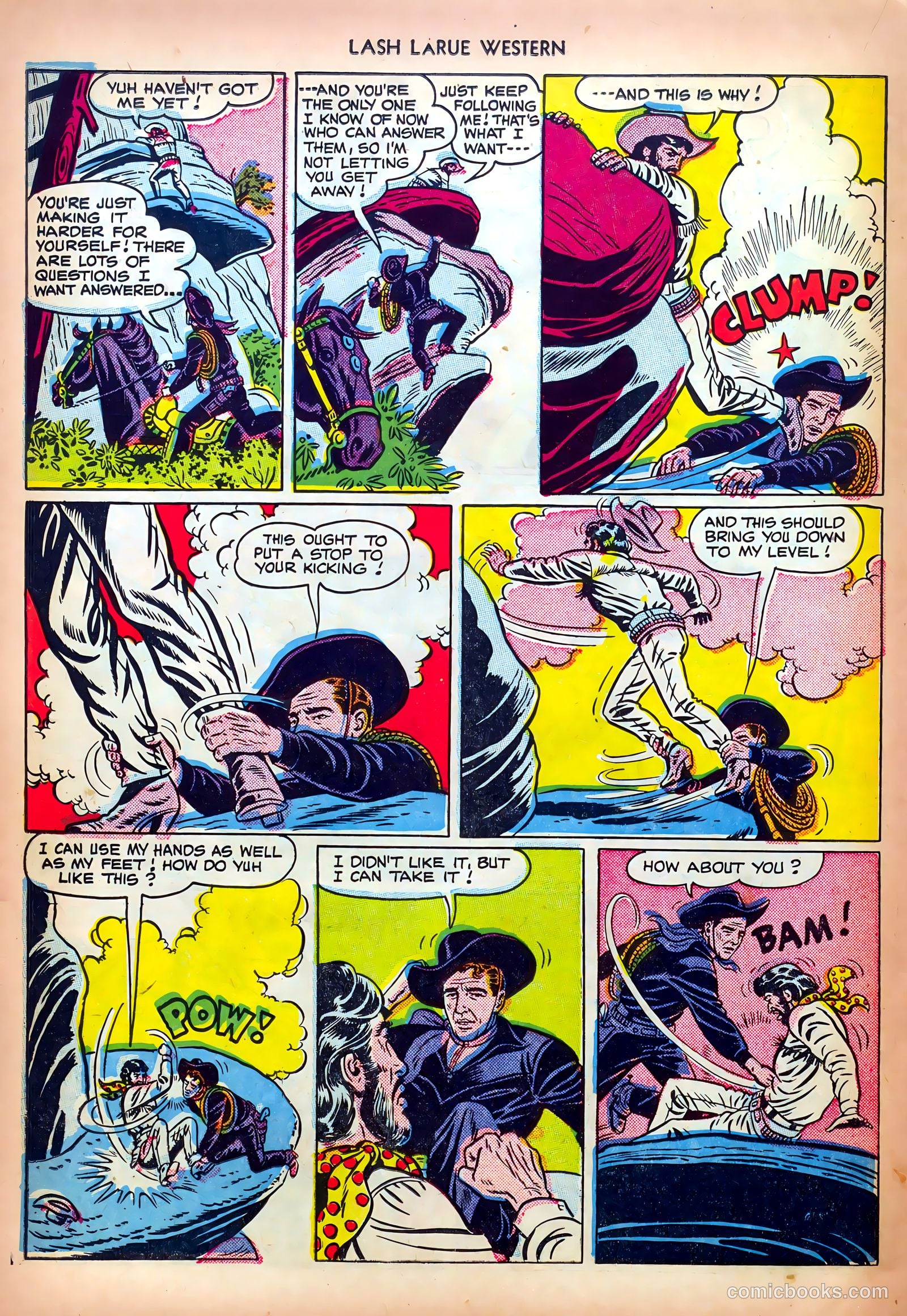 Lash LaRue Western #13 (1951) — page 22 of 36
