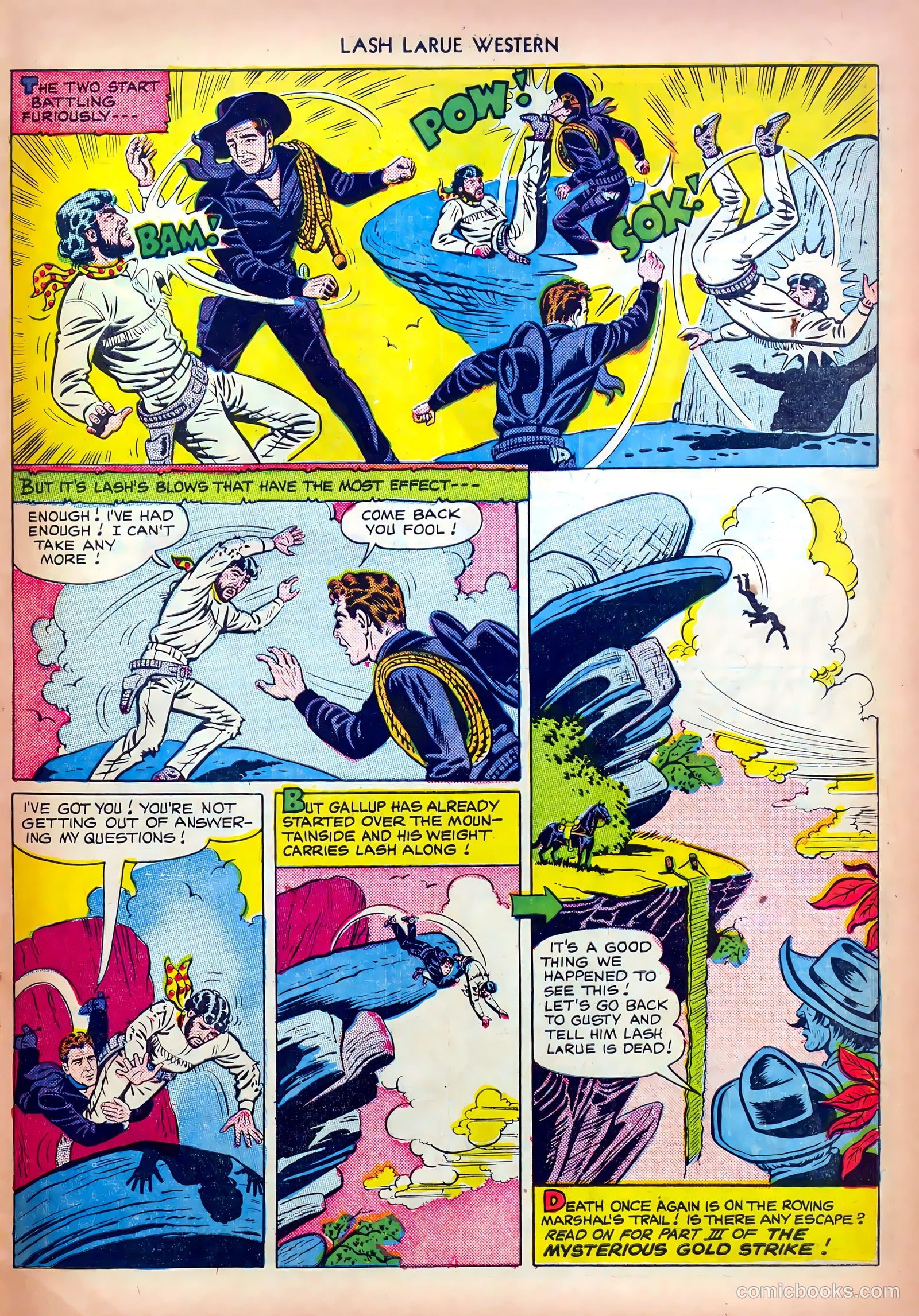 Lash LaRue Western #13 (1951) — page 23 of 36