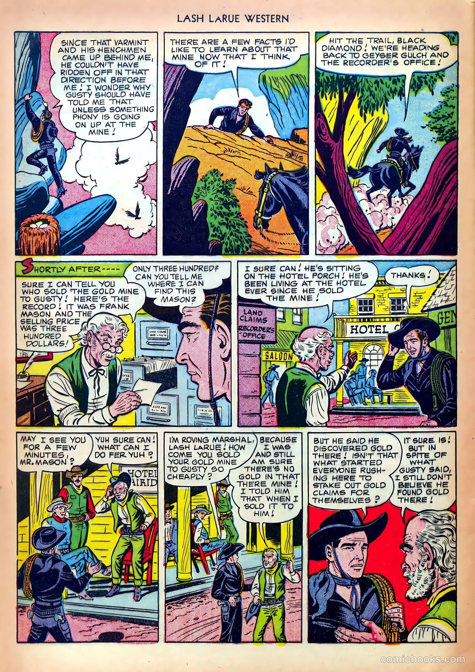 Lash LaRue Western #13 (1951) — page 28 of 36