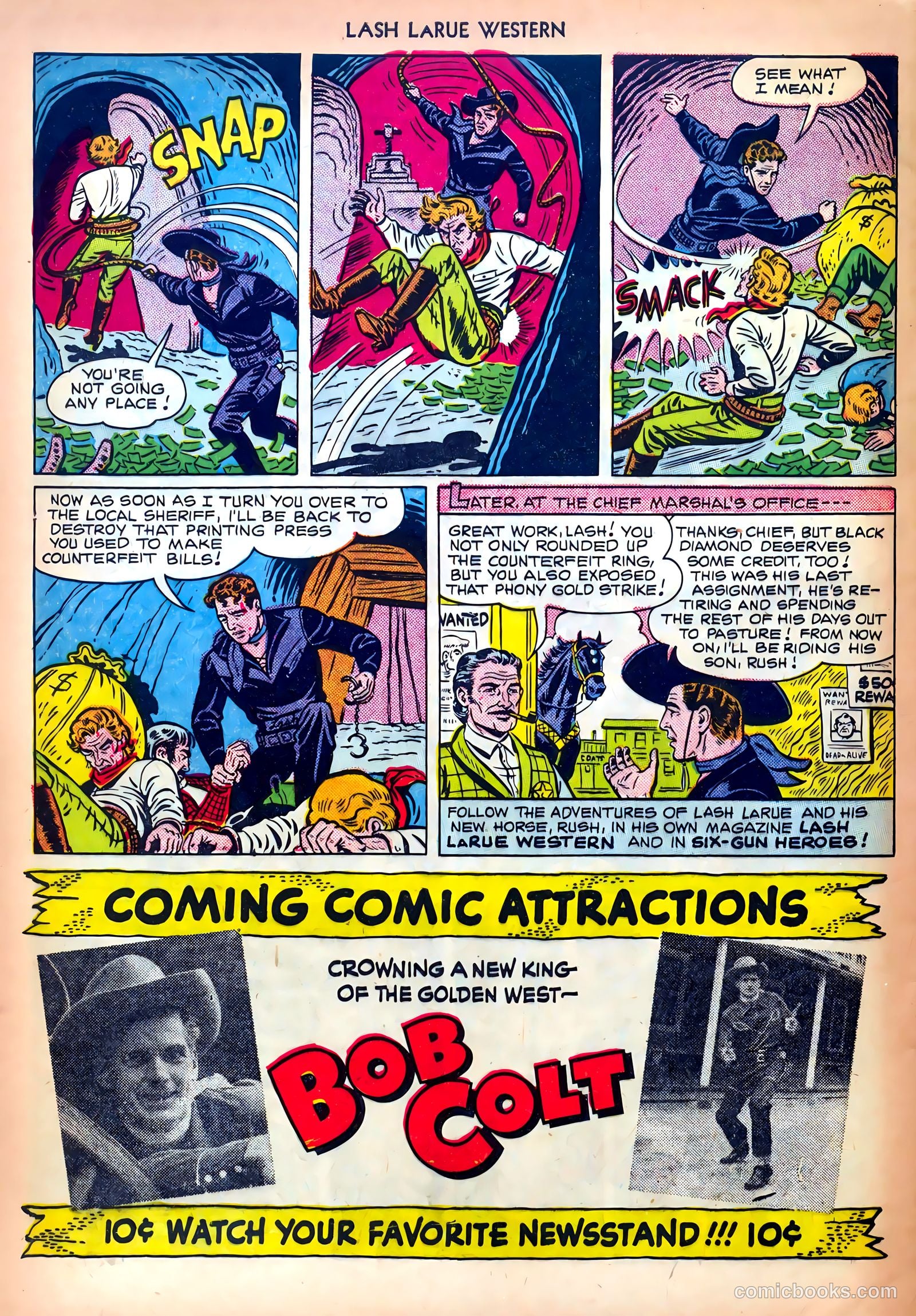 Lash LaRue Western #13 (1951) — page 32 of 36