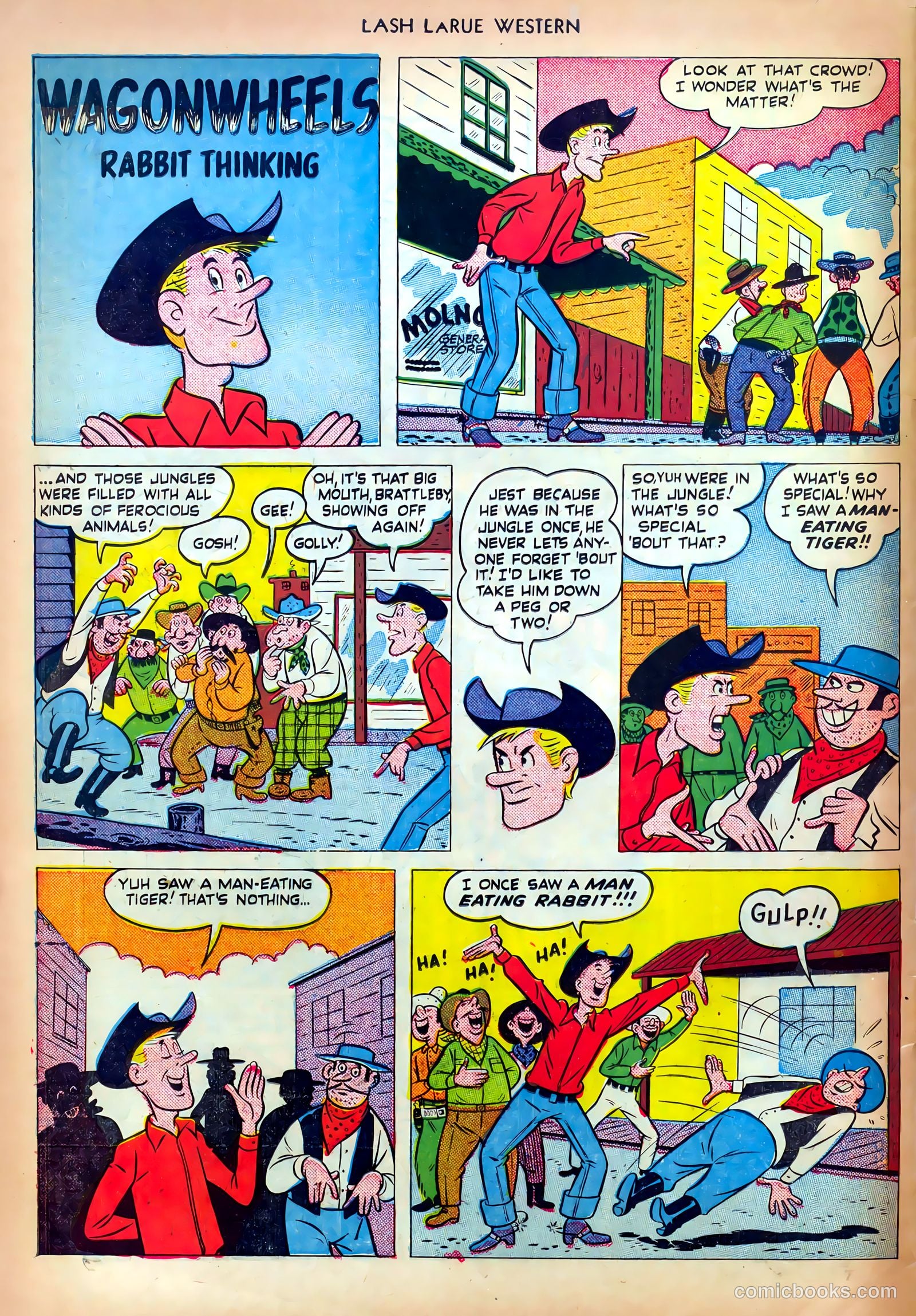 Lash LaRue Western #13 (1951) — page 34 of 36