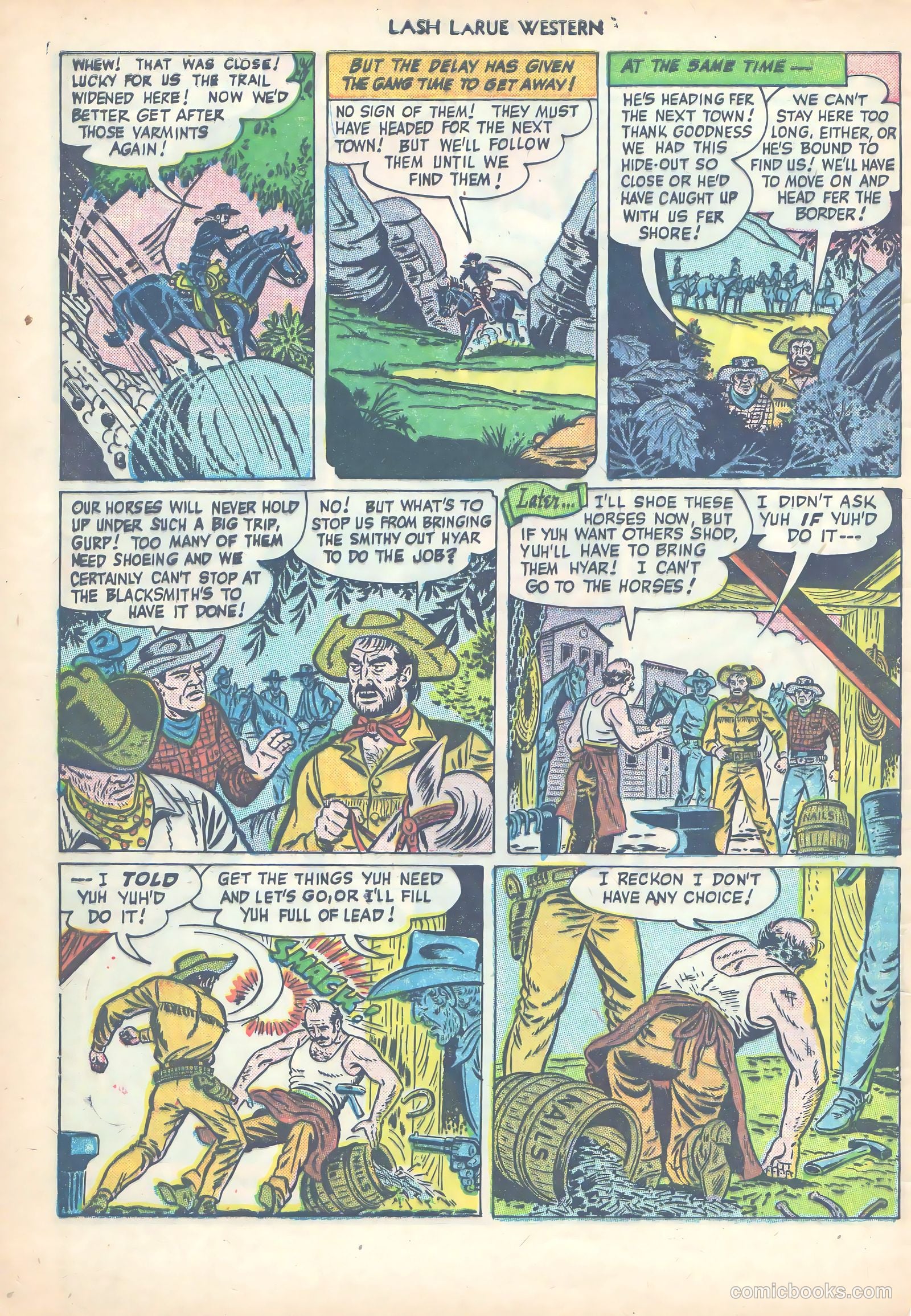 Lash LaRue Western #14 (1951) — page 9 of 53