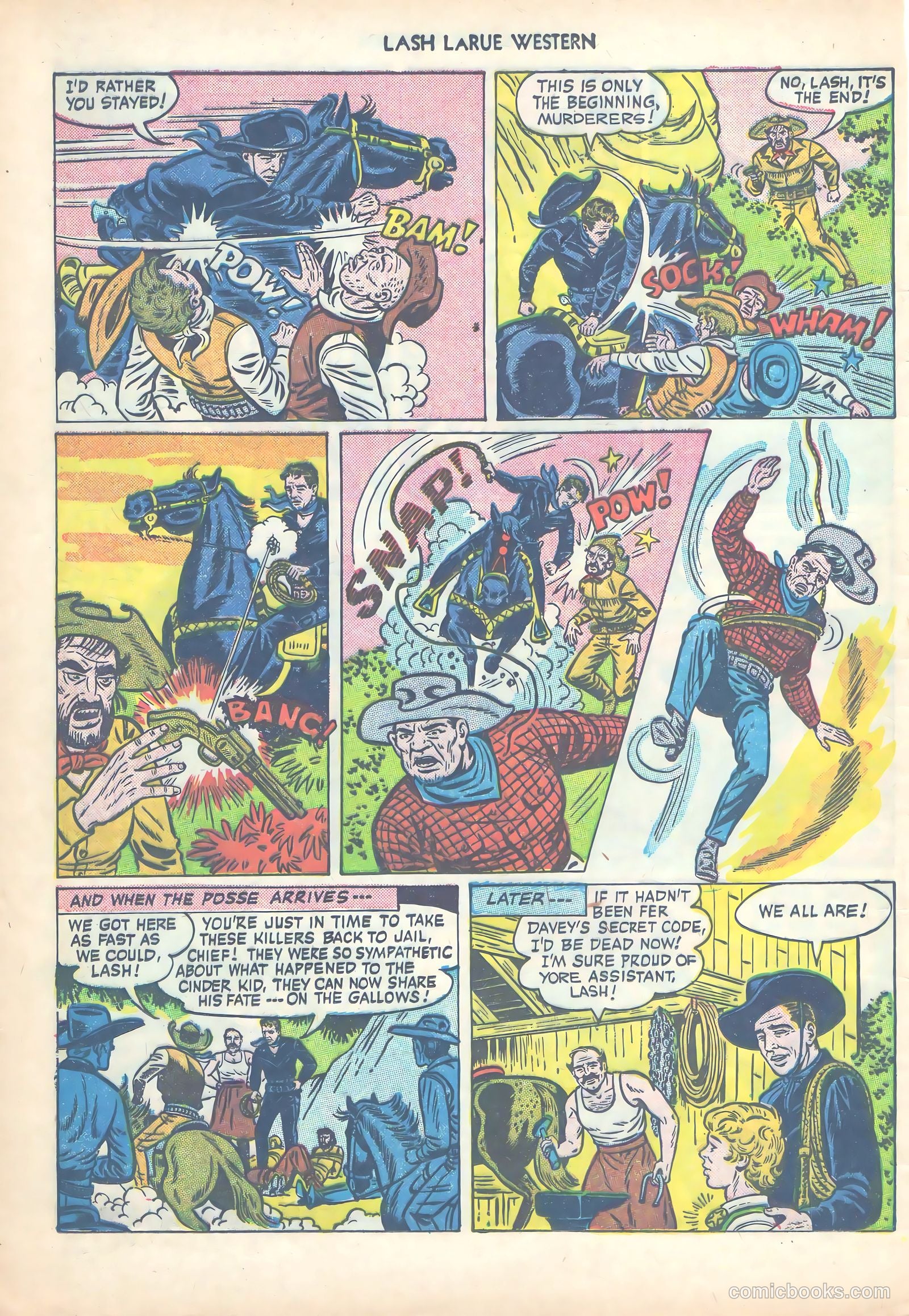 Lash LaRue Western #14 (1951) — page 13 of 53
