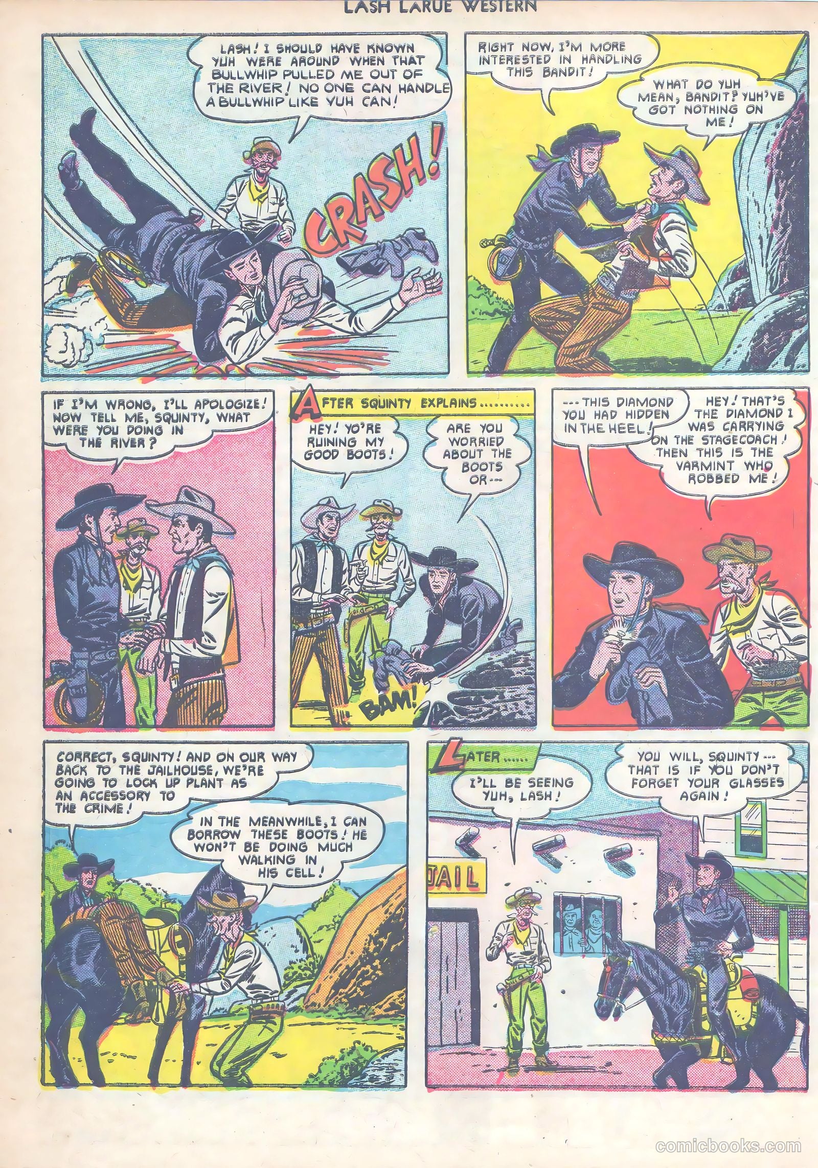 Lash LaRue Western #14 (1951) — page 23 of 53