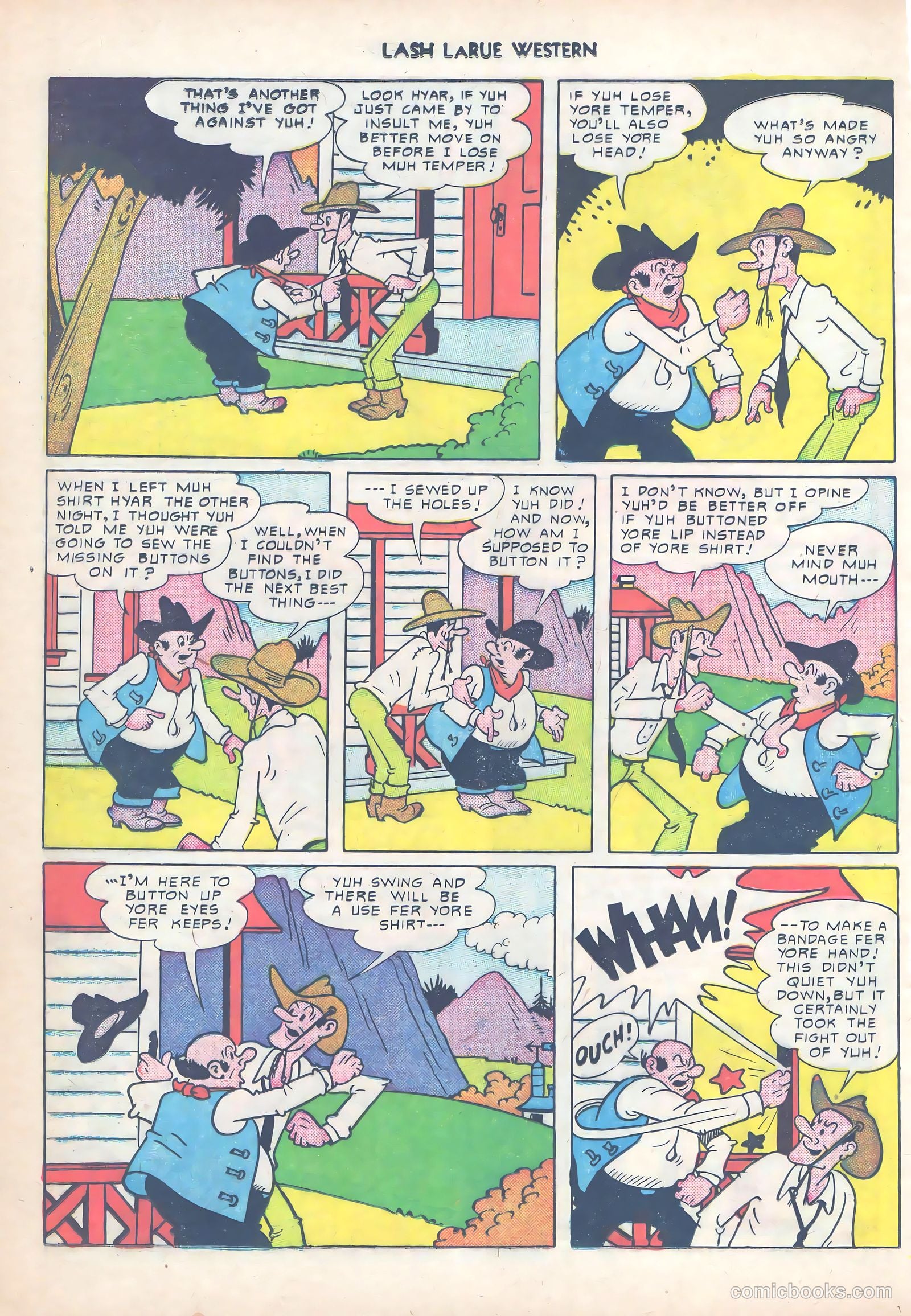 Lash LaRue Western #14 (1951) — page 25 of 53