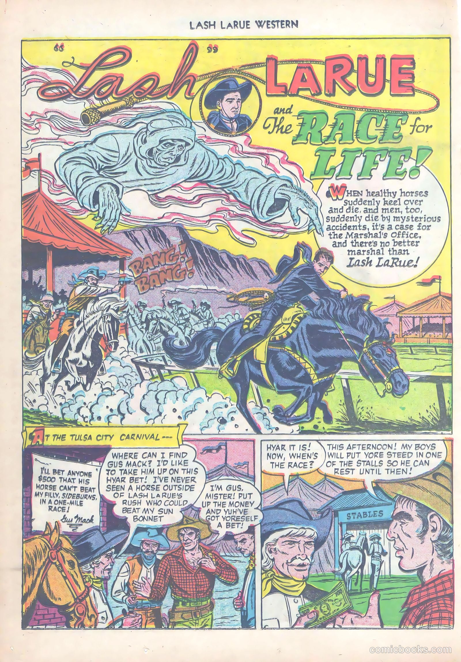 Lash LaRue Western #14 (1951) — page 27 of 53