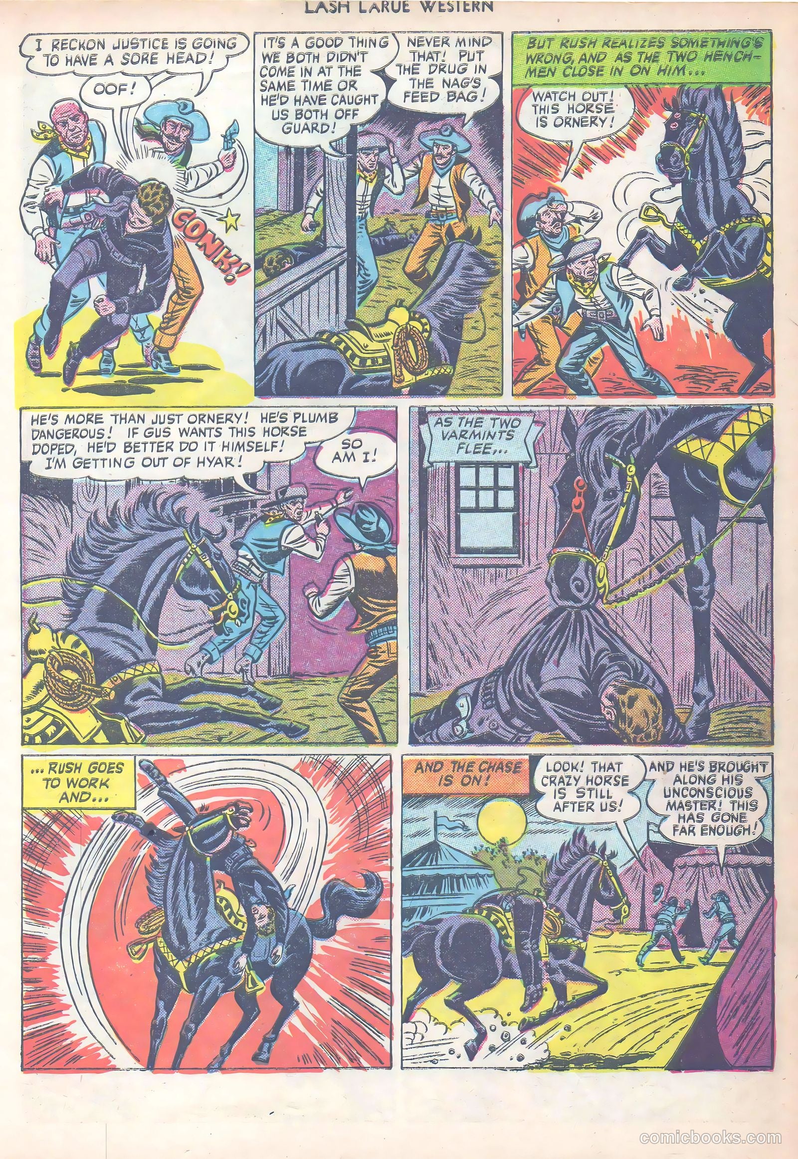 Lash LaRue Western #14 (1951) — page 32 of 53