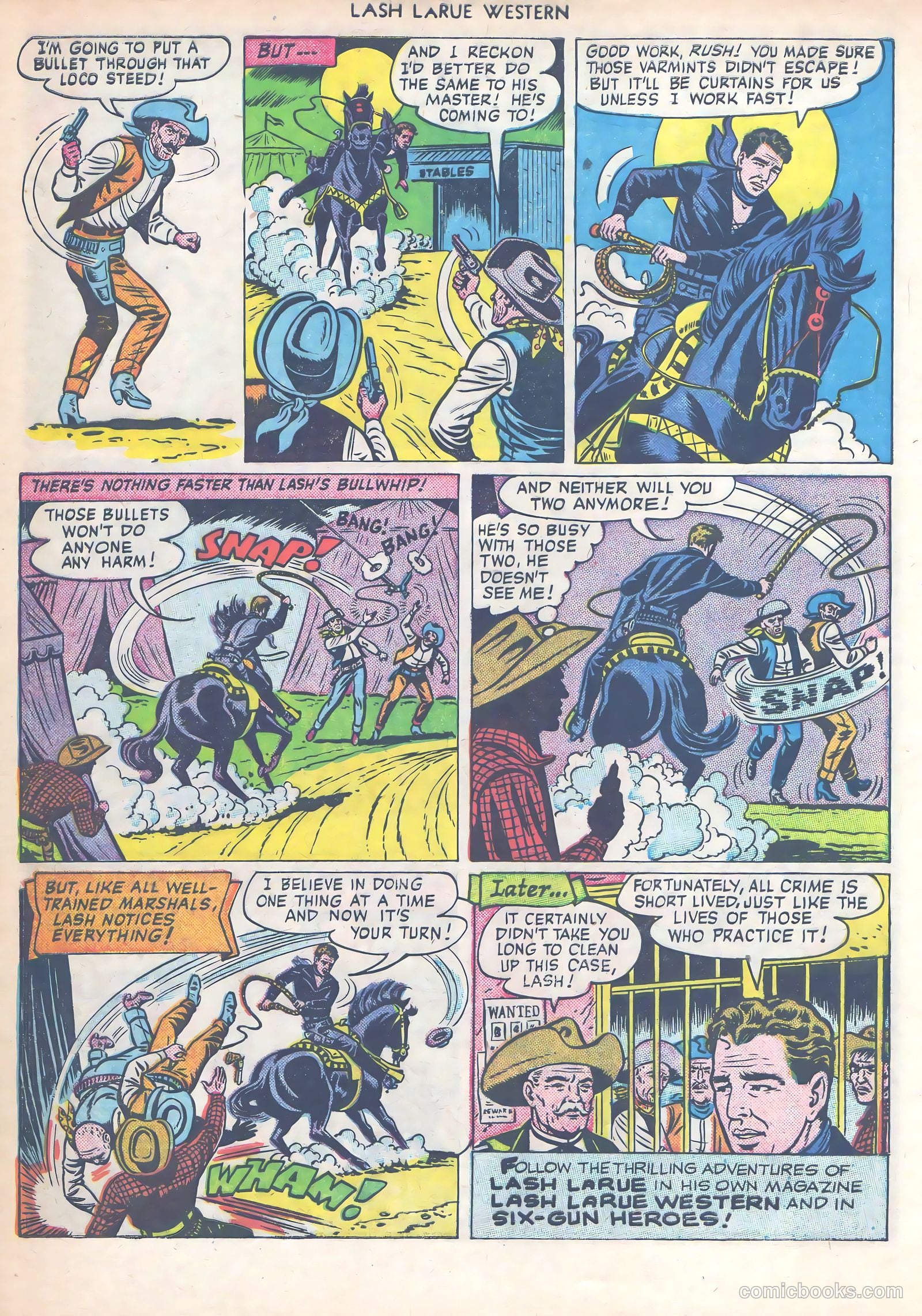 Lash LaRue Western #14 (1951) — page 33 of 53