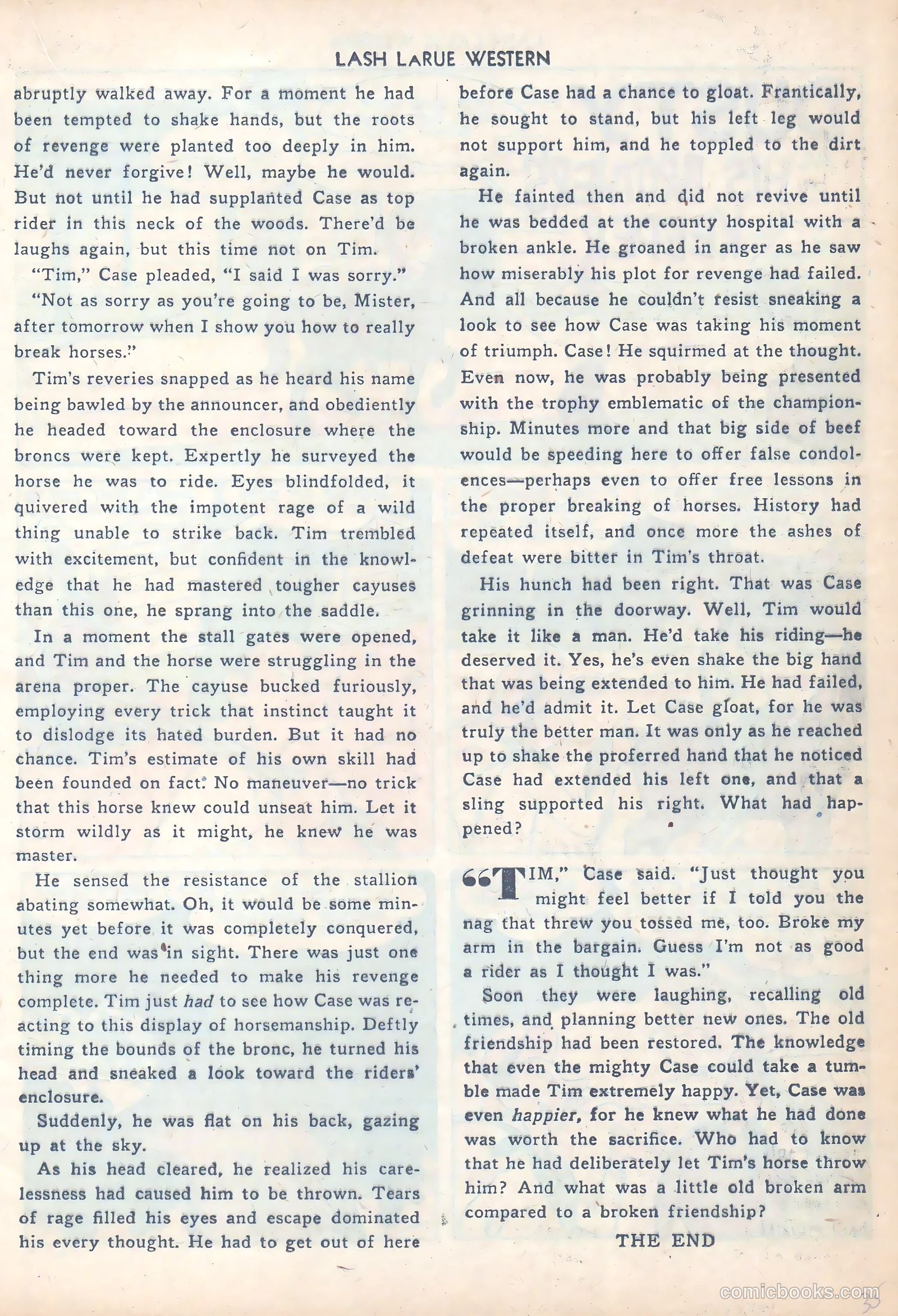 Lash LaRue Western #14 (1951) — page 38 of 53