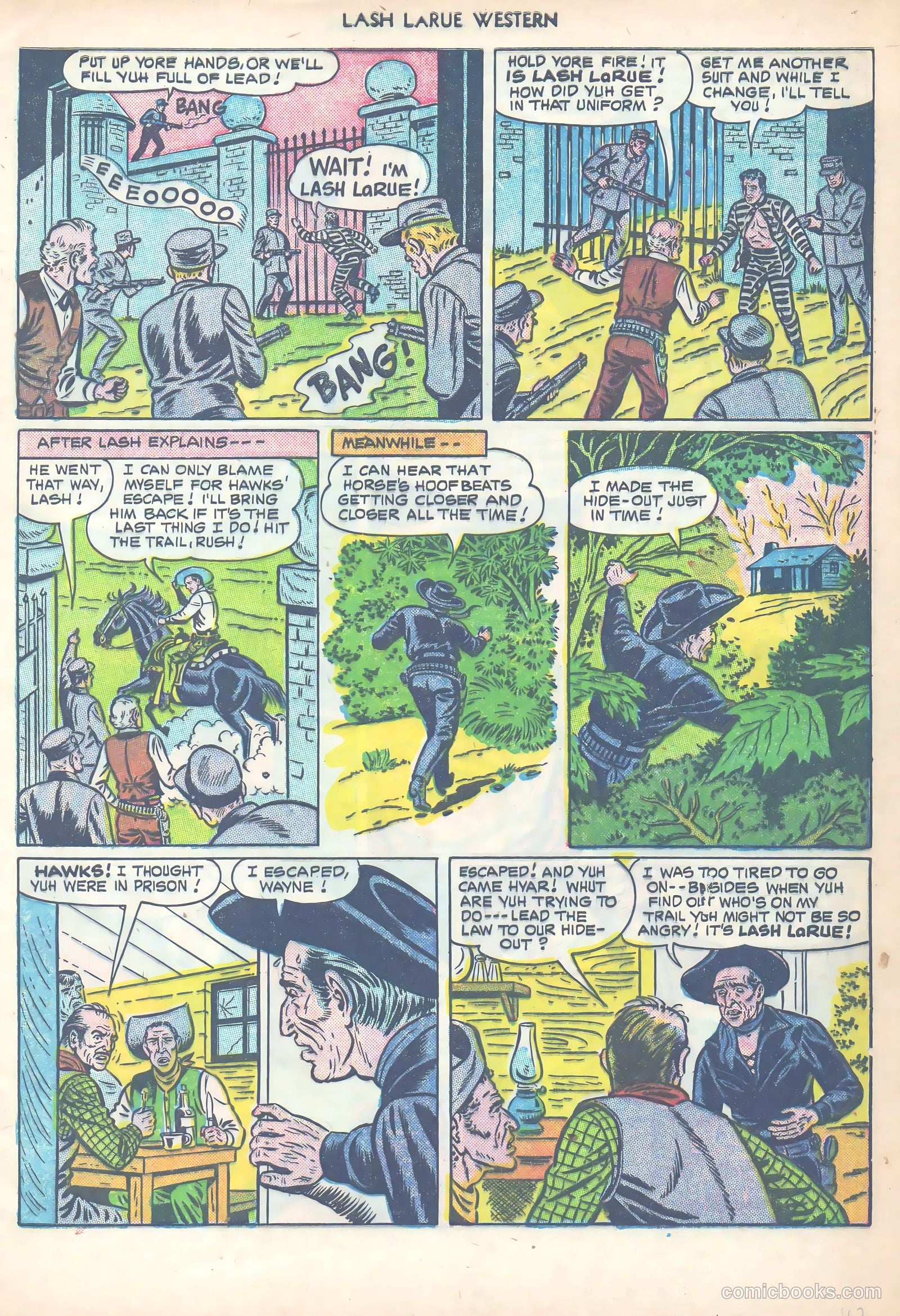 Lash LaRue Western #14 (1951) — page 46 of 53
