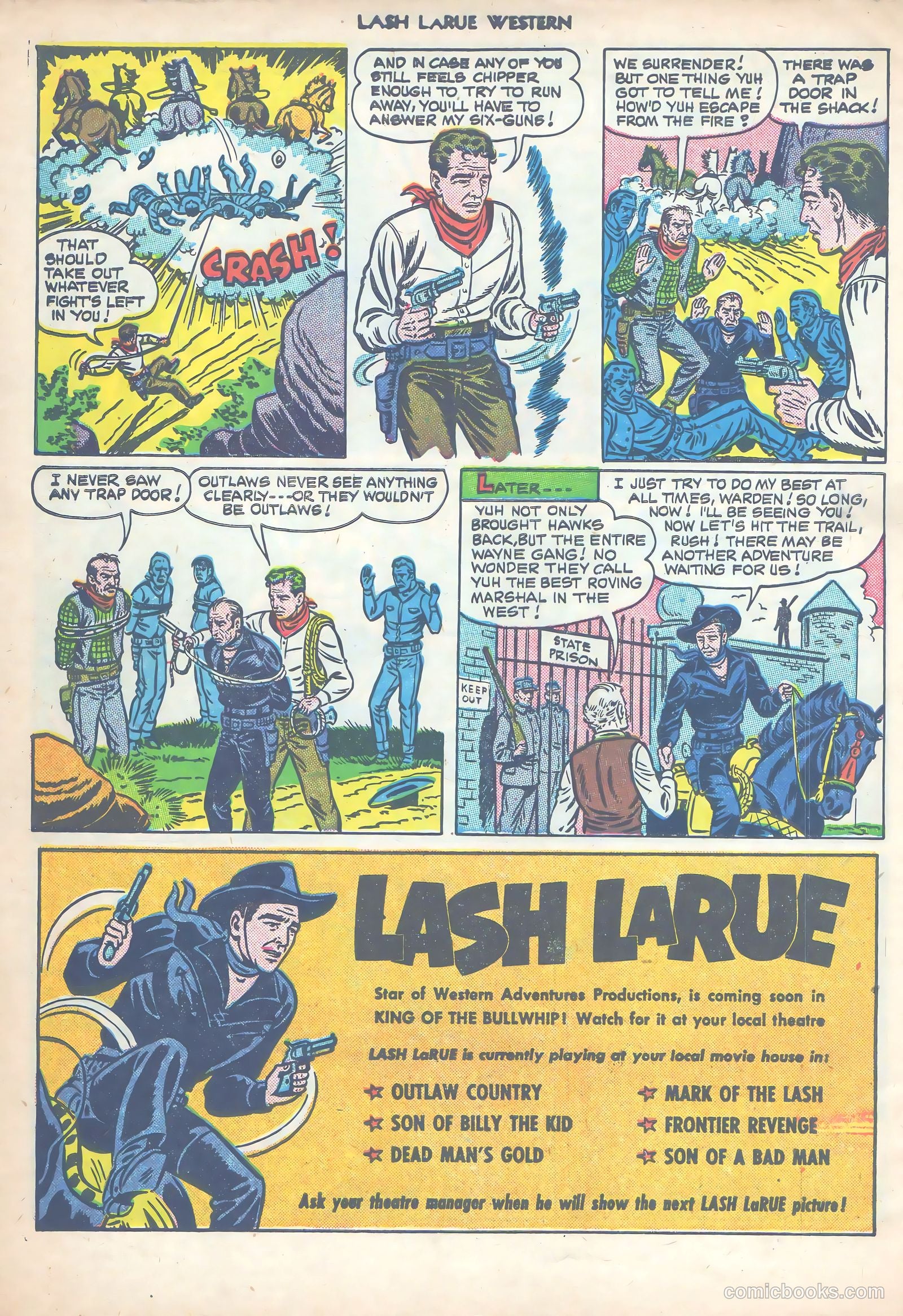 Lash LaRue Western #14 (1951) — page 51 of 53