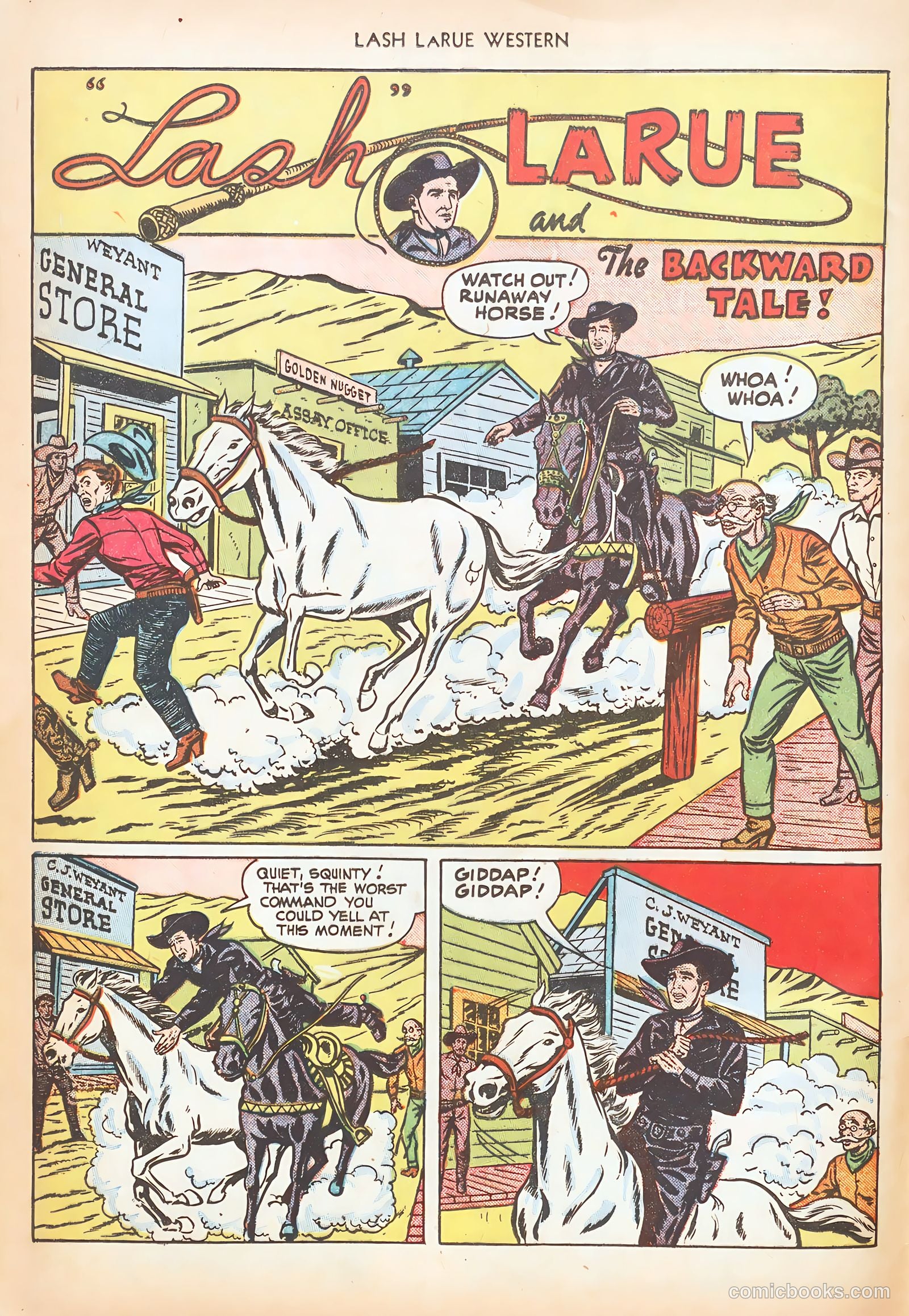 Lash LaRue Western #15 (1951) — page 16 of 52