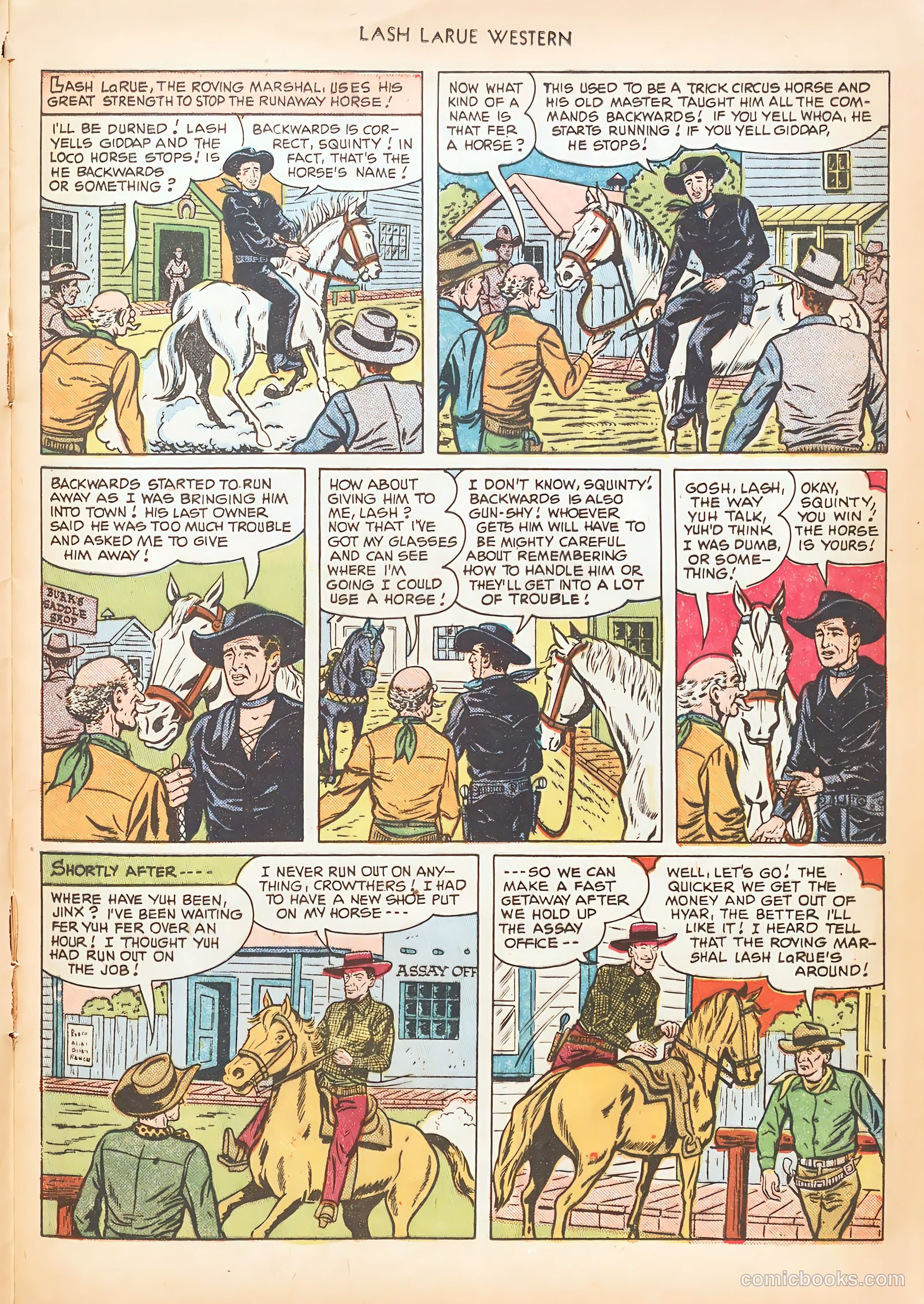 Lash LaRue Western #15 (1951) — page 17 of 52