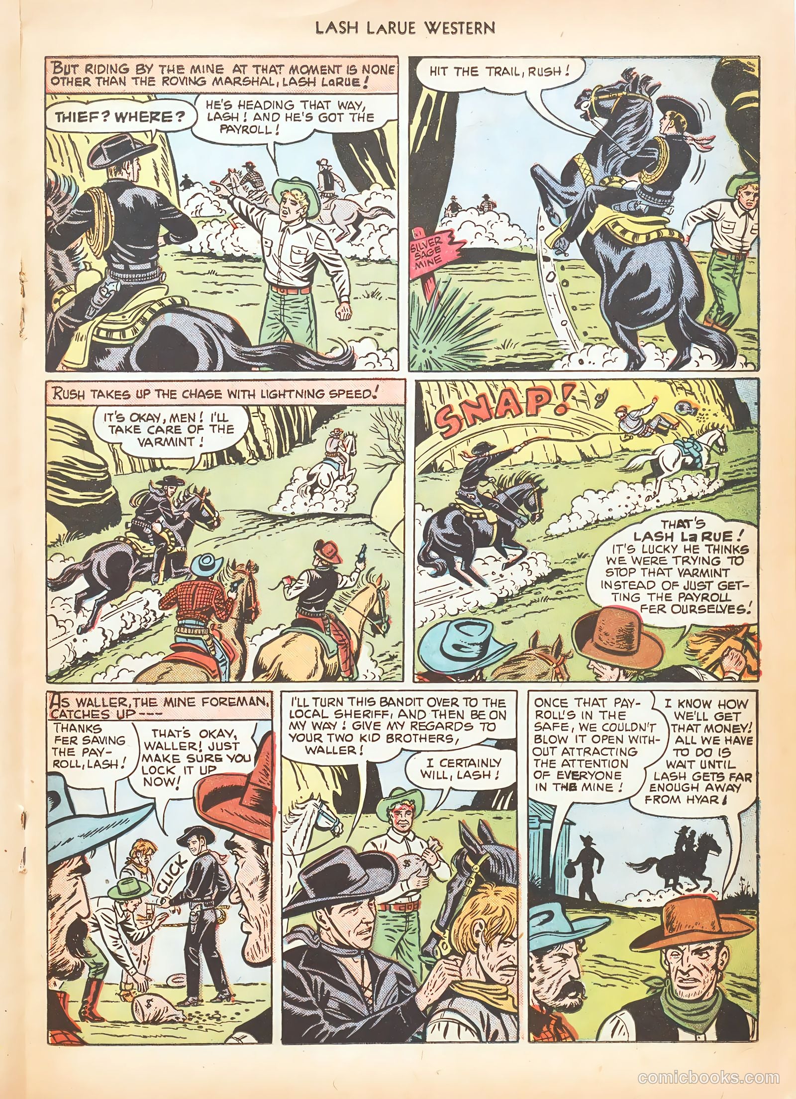 Lash LaRue Western #15 (1951) — page 27 of 52