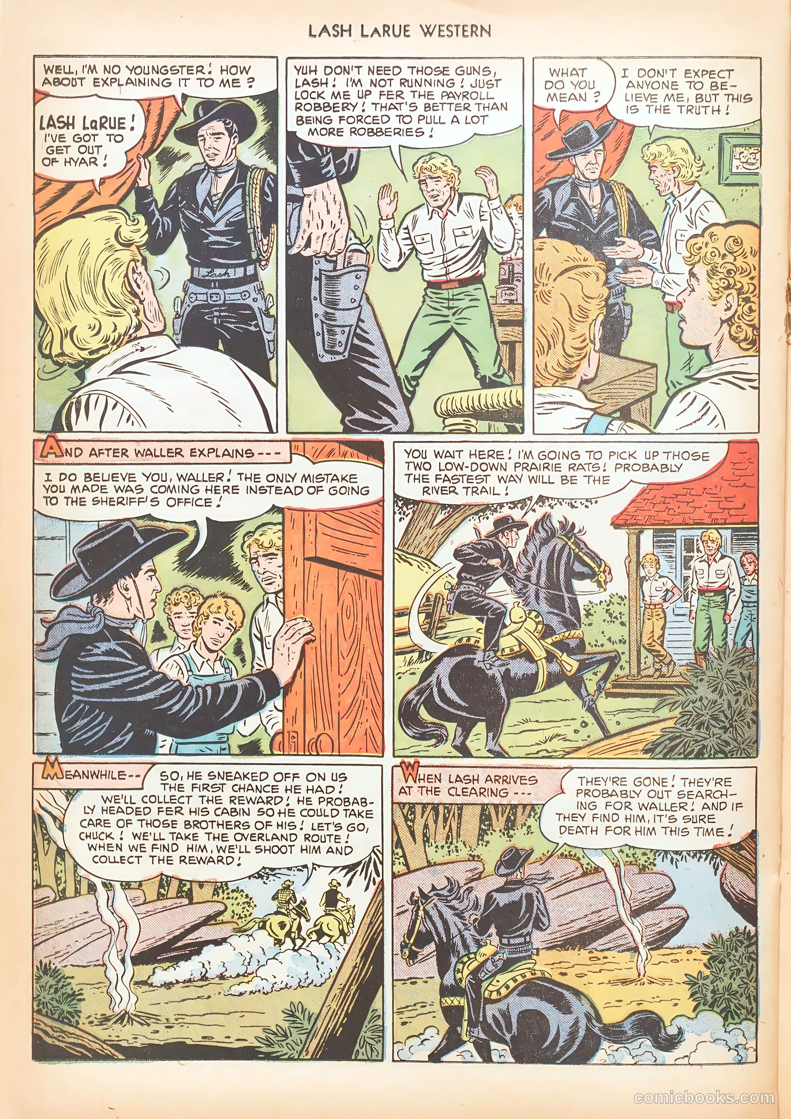Lash LaRue Western #15 (1951) — page 30 of 52