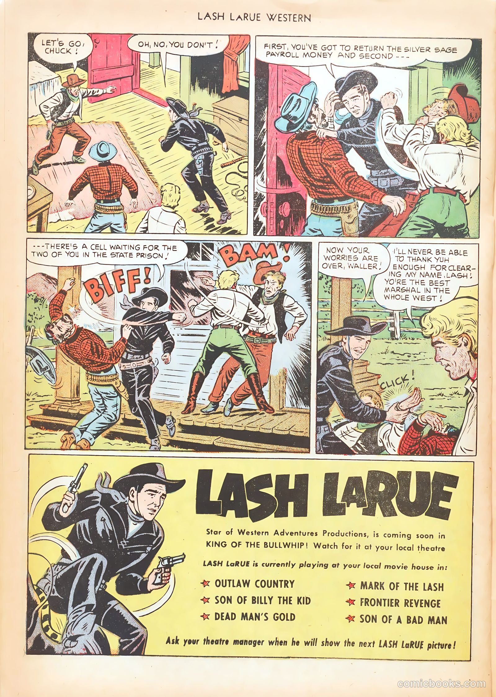 Lash LaRue Western #15 (1951) — page 32 of 52