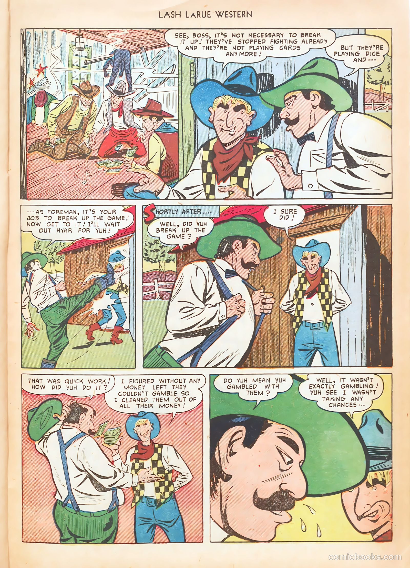 Lash LaRue Western #15 (1951) — page 35 of 52