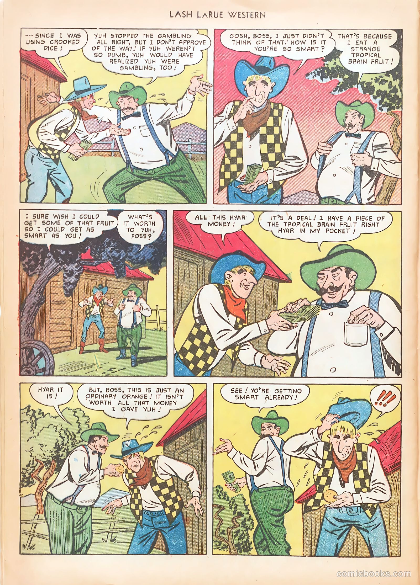 Lash LaRue Western #15 (1951) — page 36 of 52