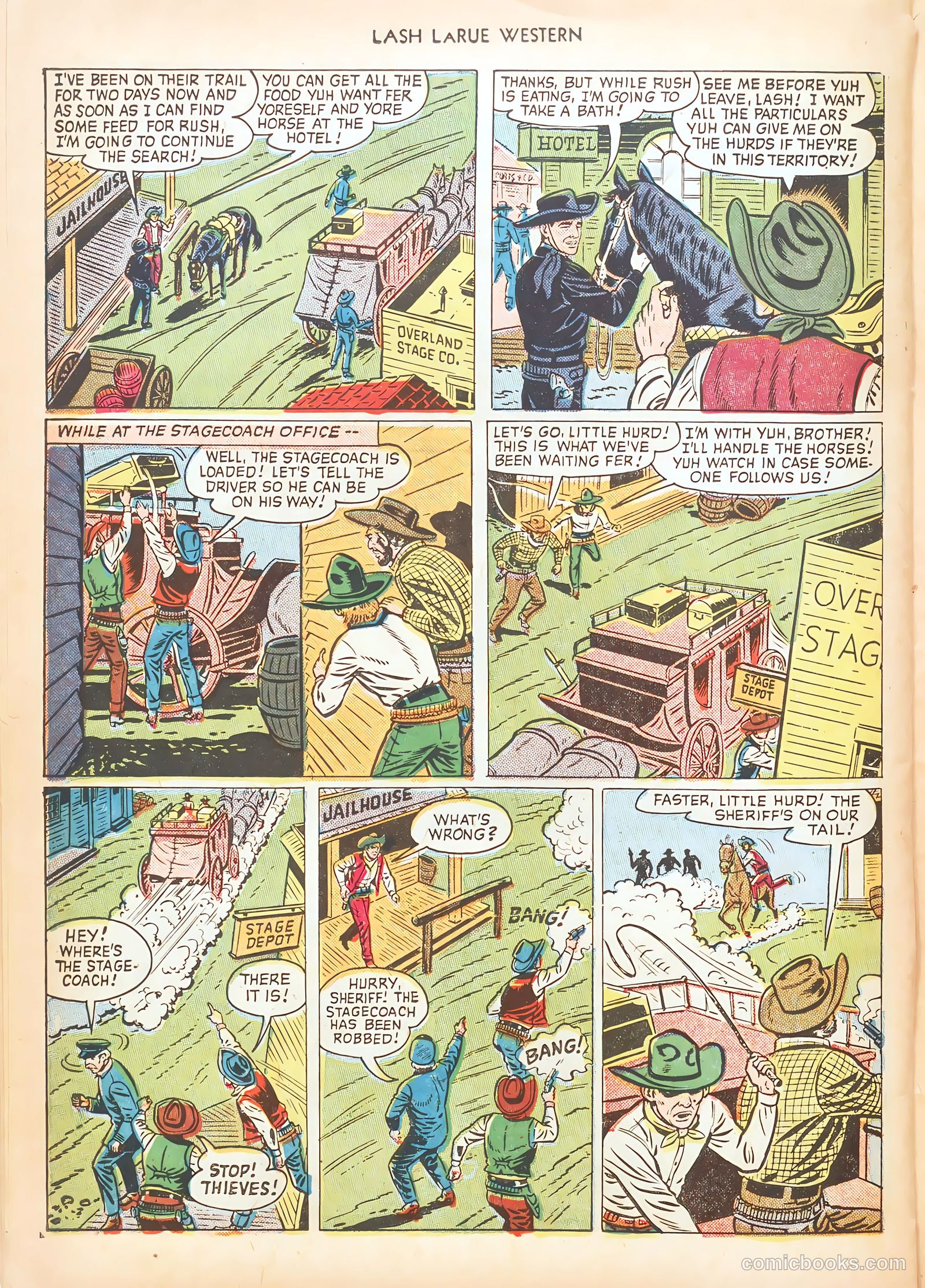 Lash LaRue Western #15 (1951) — page 38 of 52