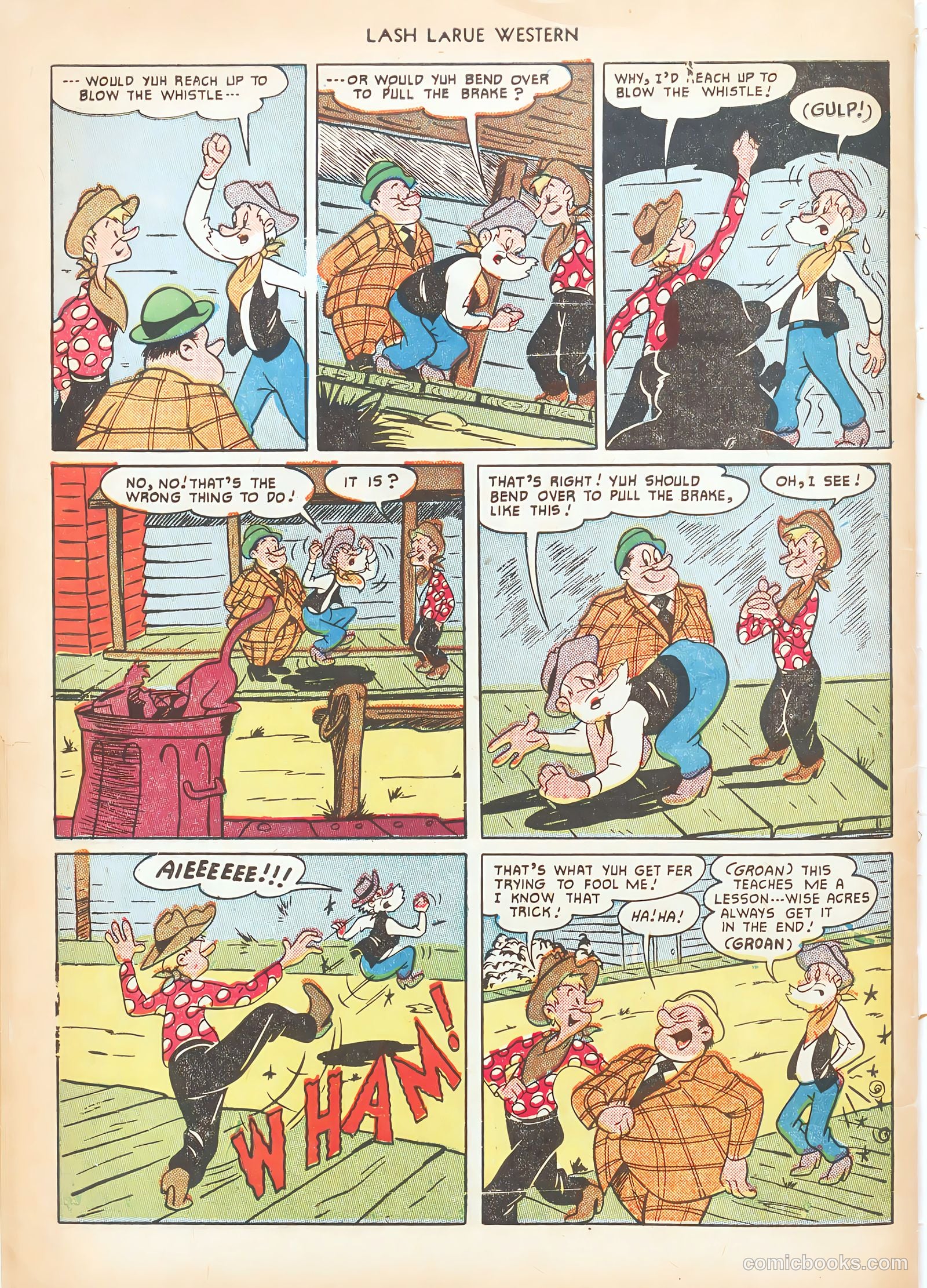 Lash LaRue Western #15 (1951) — page 50 of 52